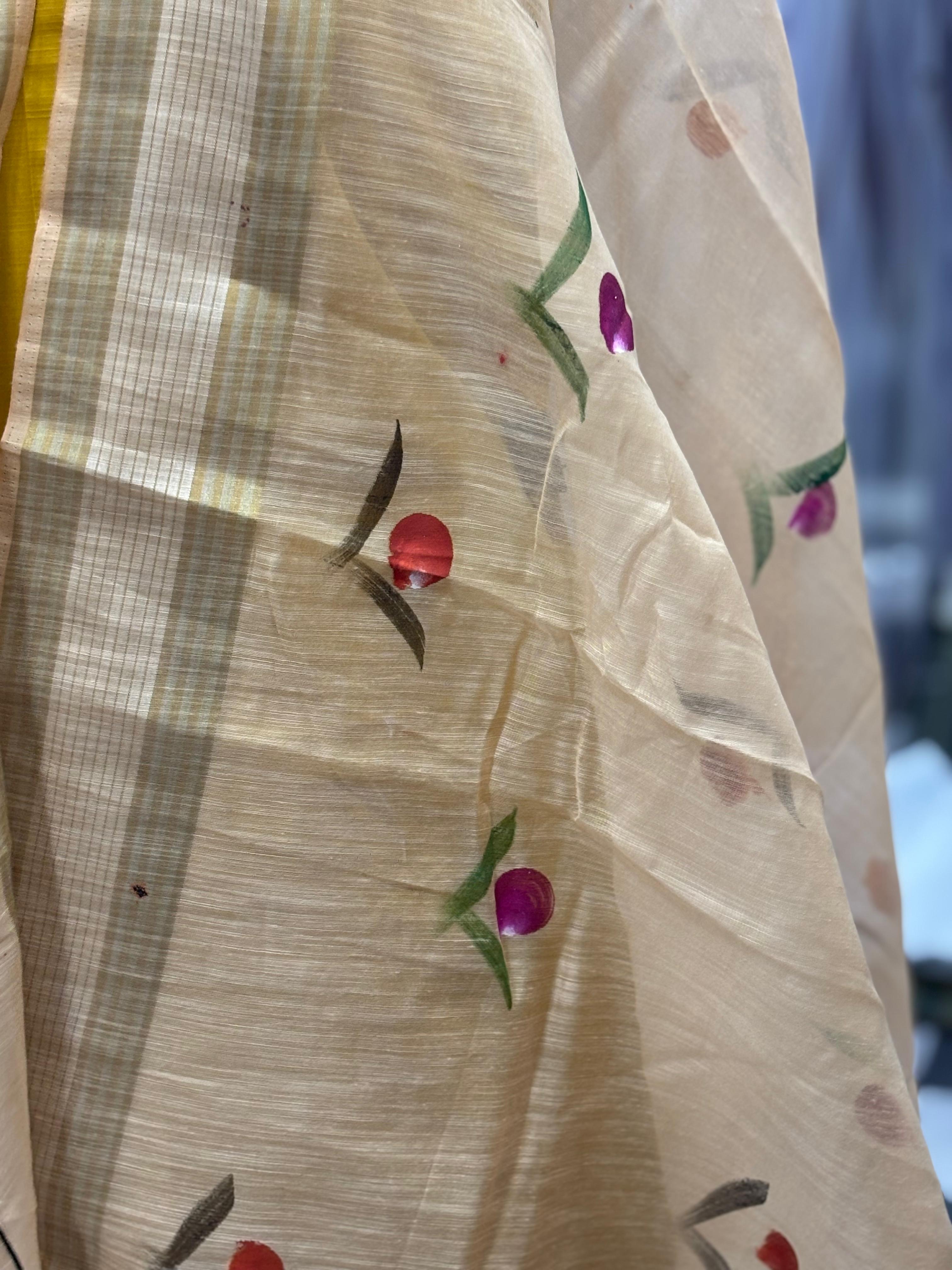 AC003 | Hand-painted Cotton Dupatta