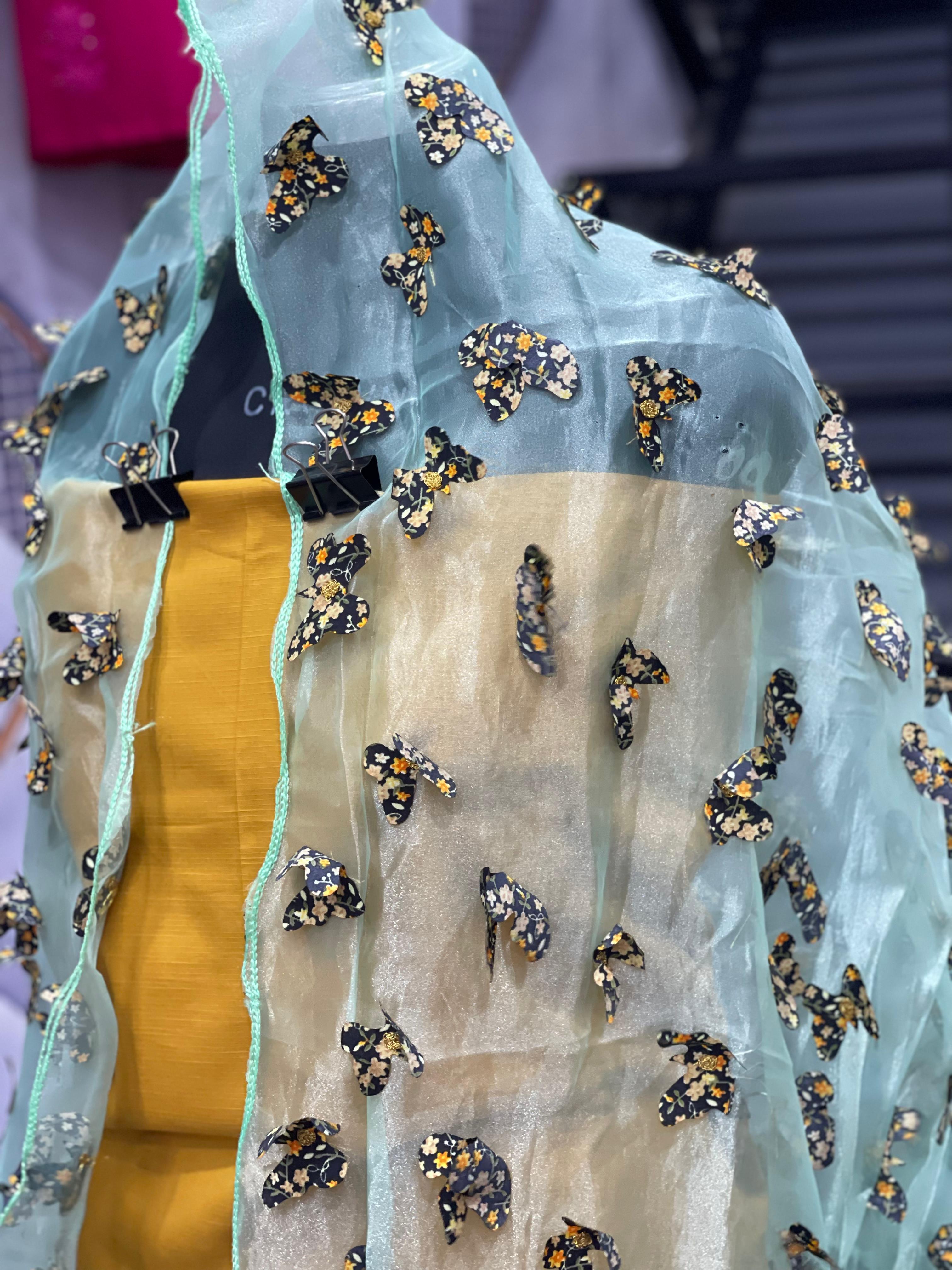 AC008 | Pishta || Orginza Duppatta || Embroidered Sheer Dupatta