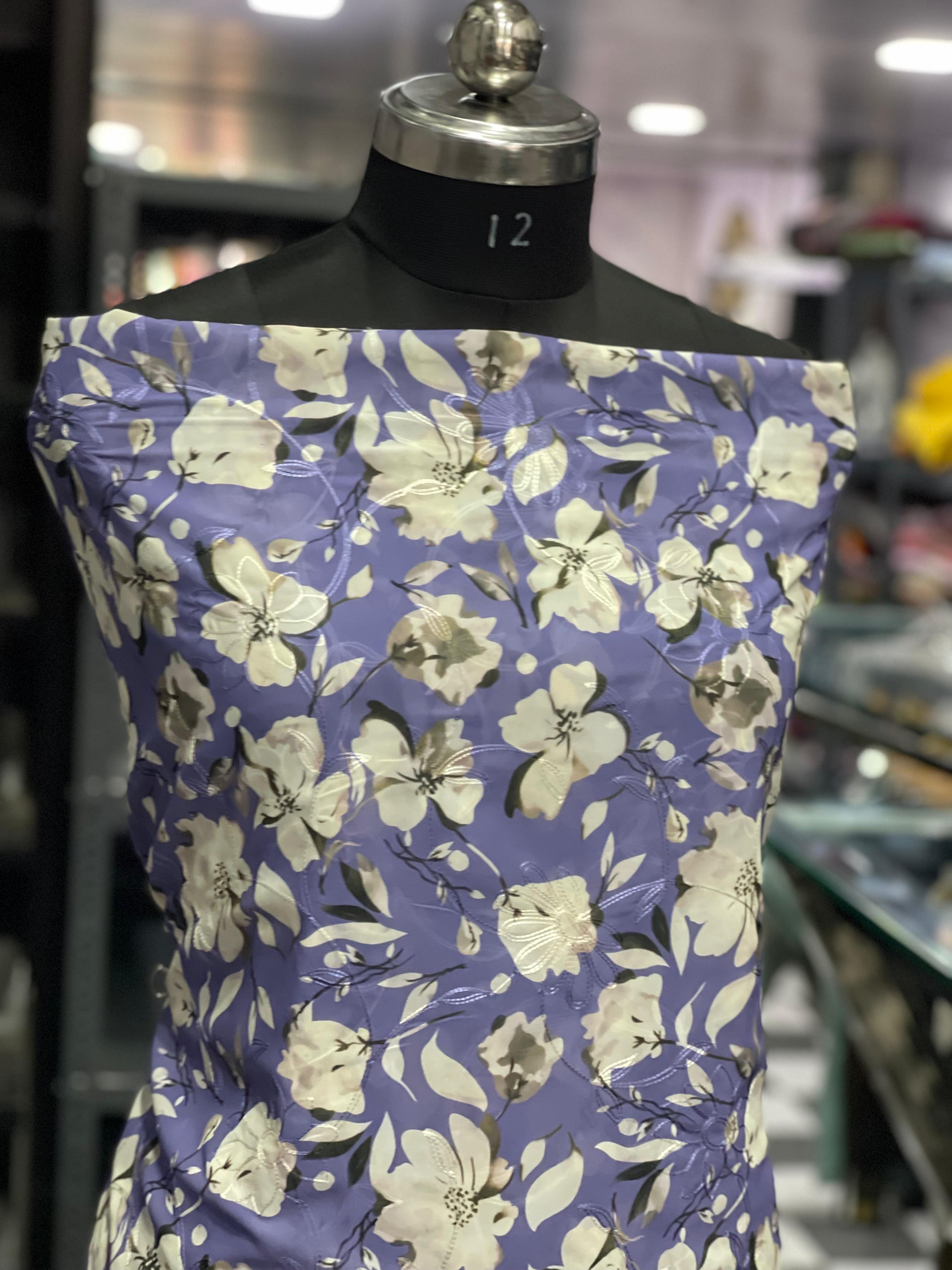  AC060 |  Arry Work || Georgettet || Casual Wear || Party Wear Suit || Floral Print Fabric