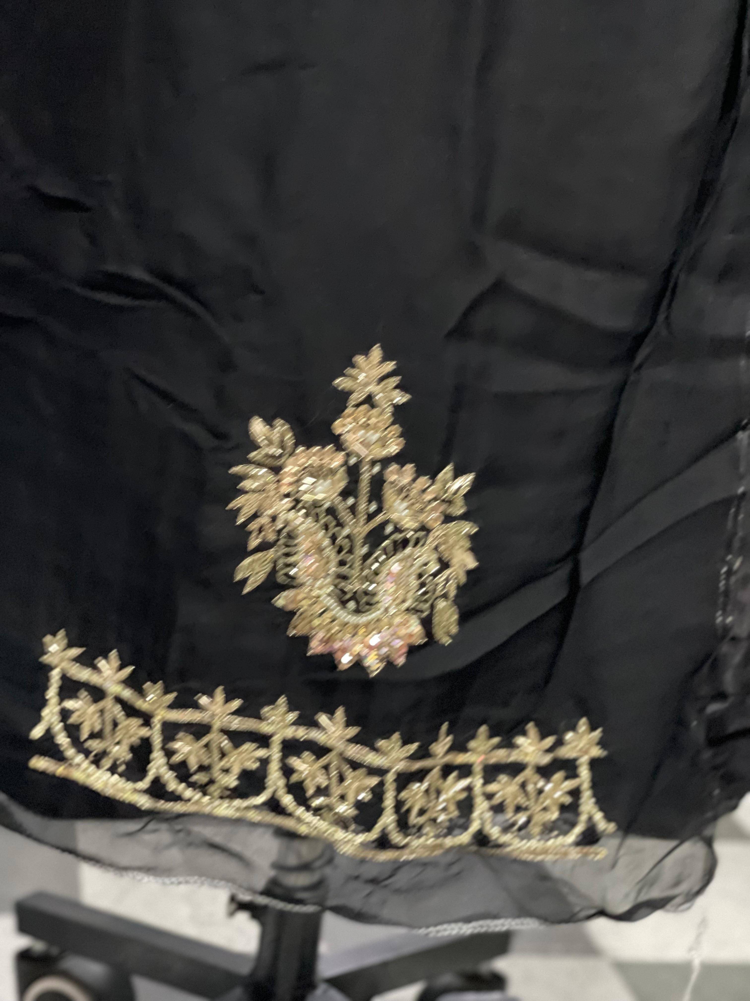 AC076 | Black Suit | Thread Work | Office Wear | Party Wear | Jaggo | Ring Cermony