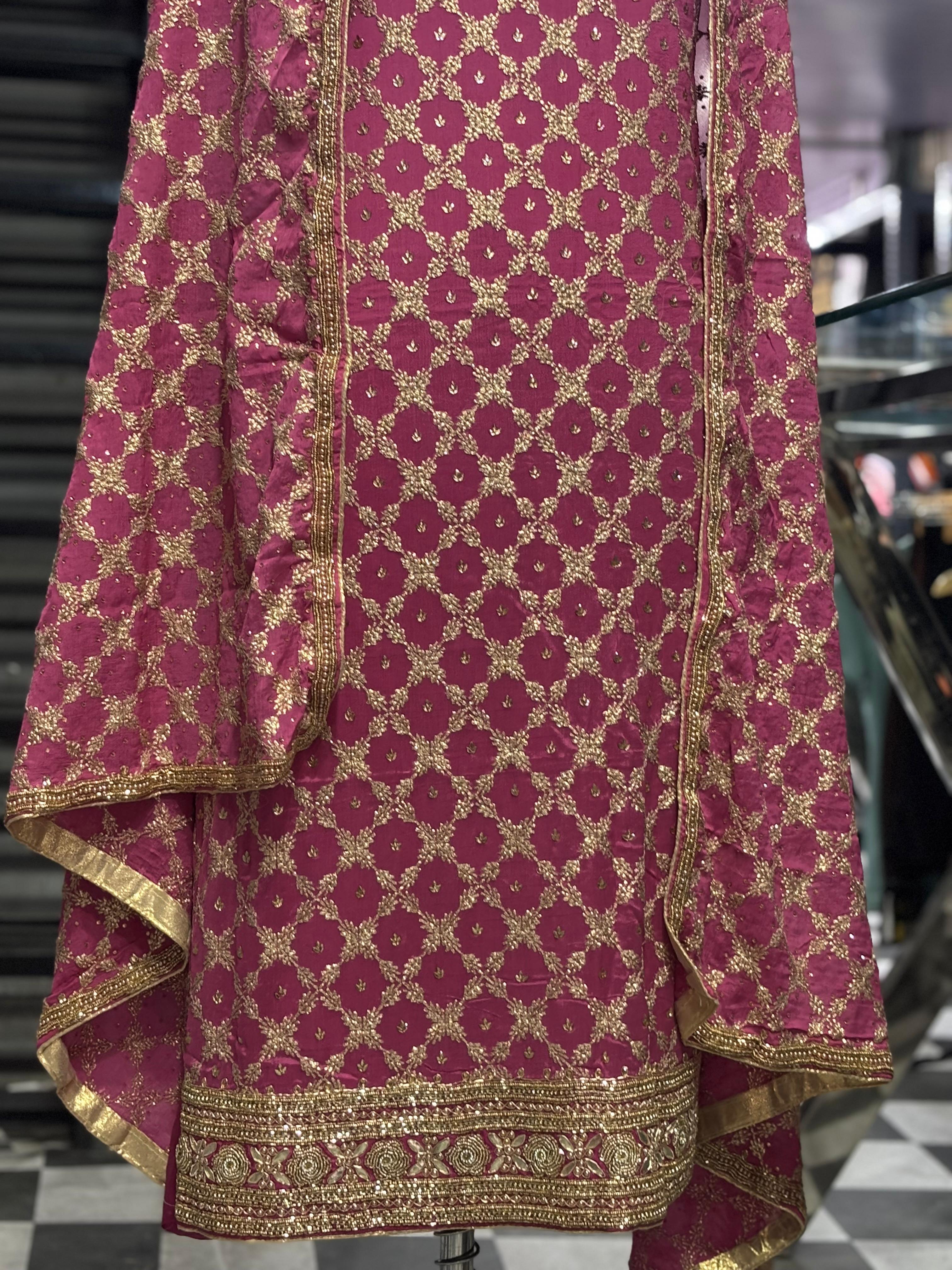  AC141 | Baby Pink Shade | Hand & Zari Work| Wedding Suit | Jaggo  Wear | Party Wear | Festivel Wear 