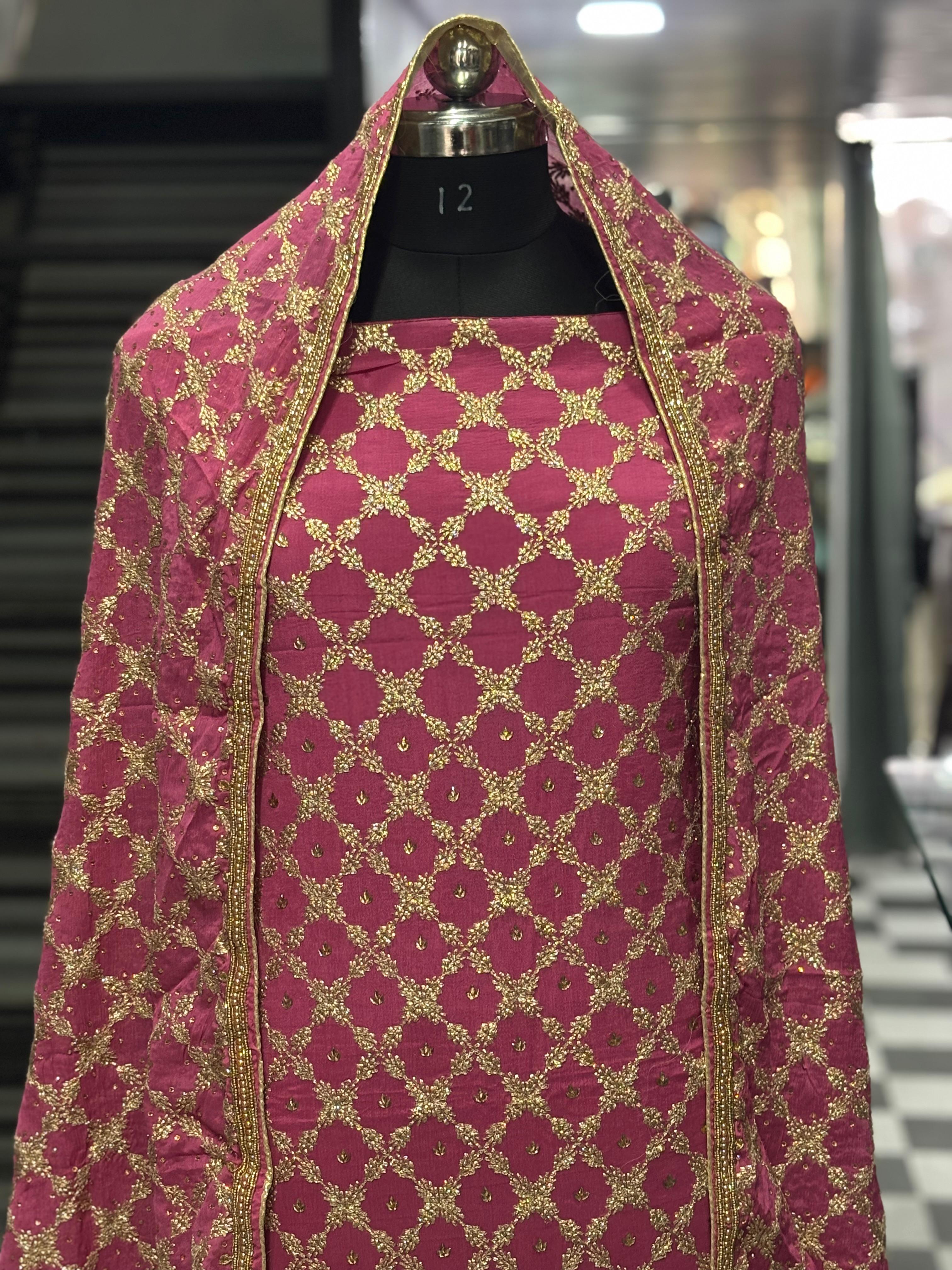  AC141 | Baby Pink Shade | Hand & Zari Work| Wedding Suit | Jaggo  Wear | Party Wear | Festivel Wear 
