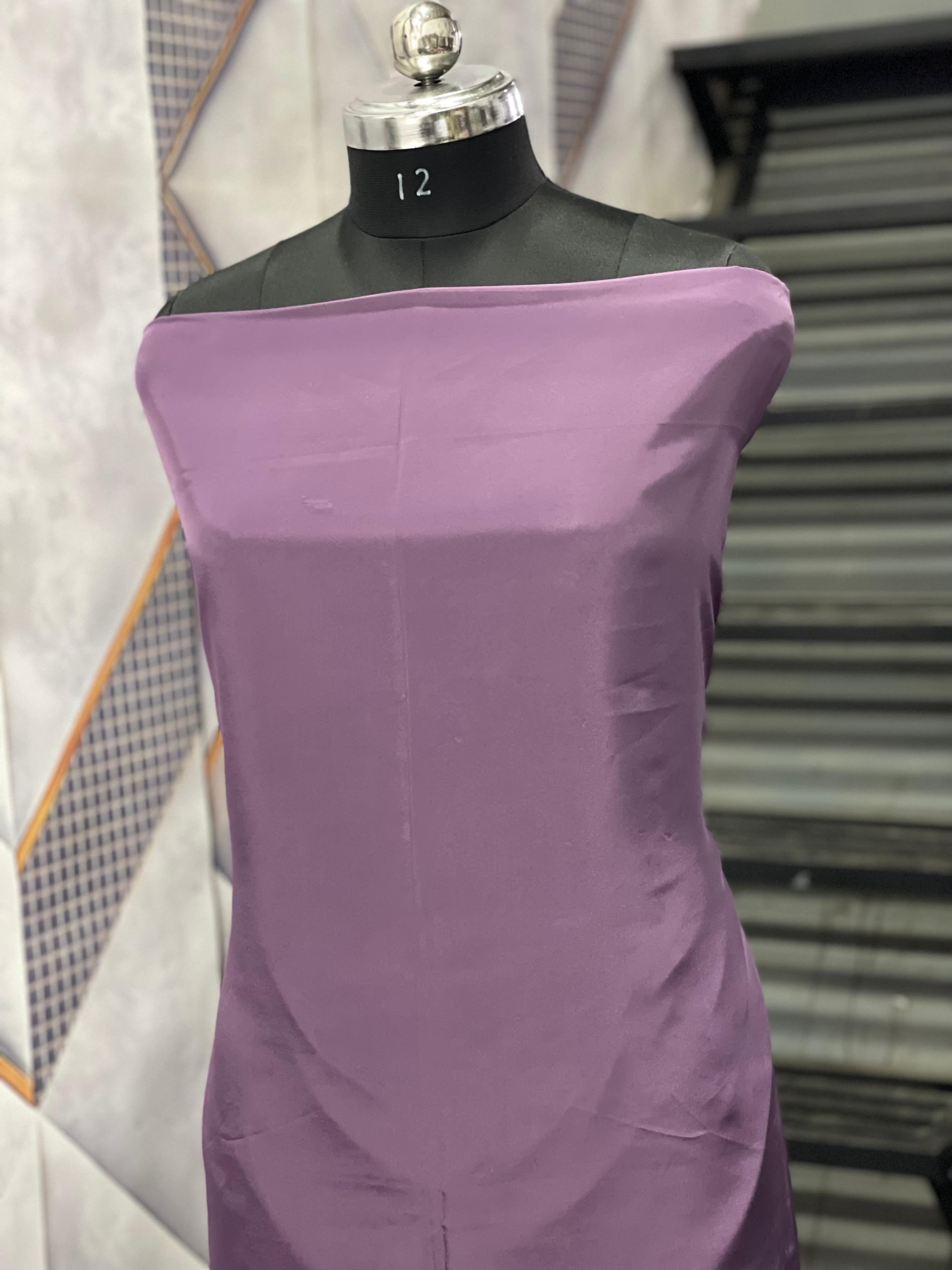  AC062 | Mauve Satin Fabric | Medol Stuff | Palin Fabric | Daily Bases | Jaggo | Casual Wear