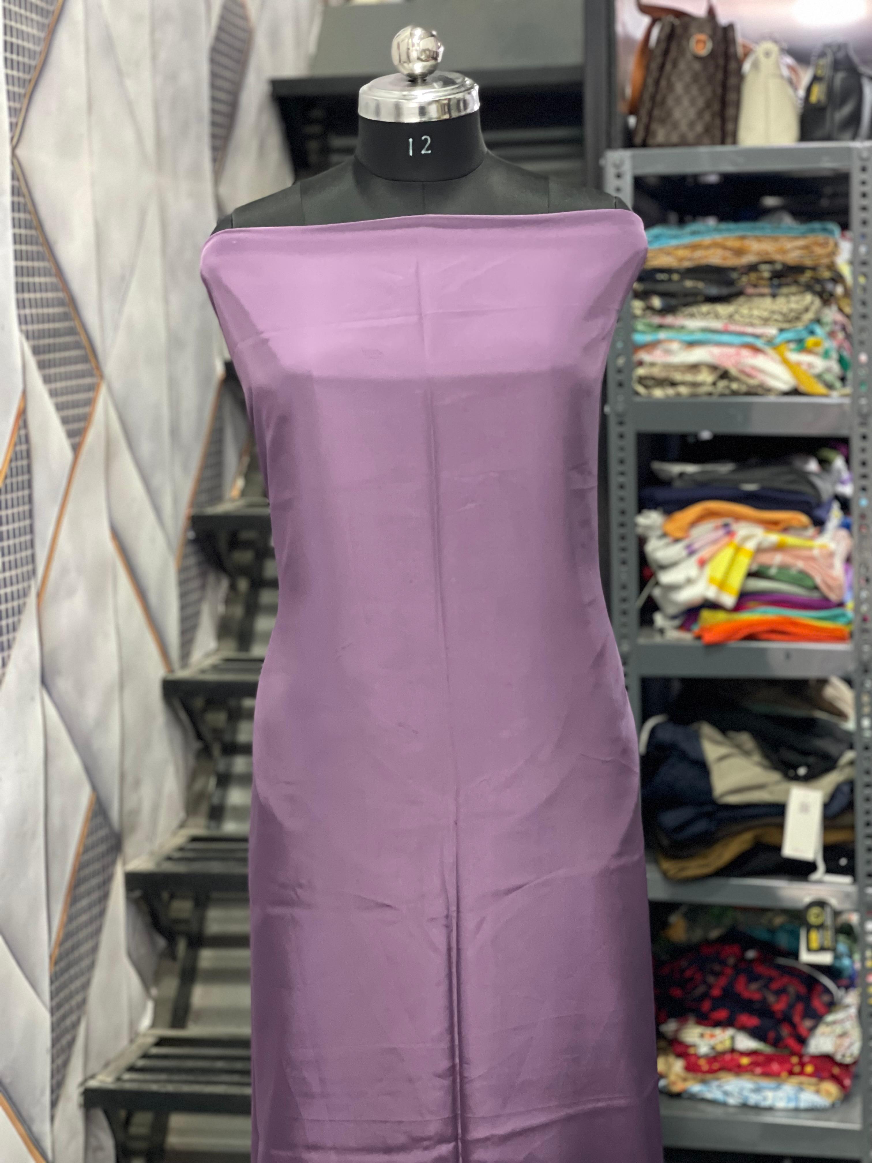  AC062 | Mauve Satin Fabric | Medol Stuff | Palin Fabric | Daily Bases | Jaggo | Casual Wear