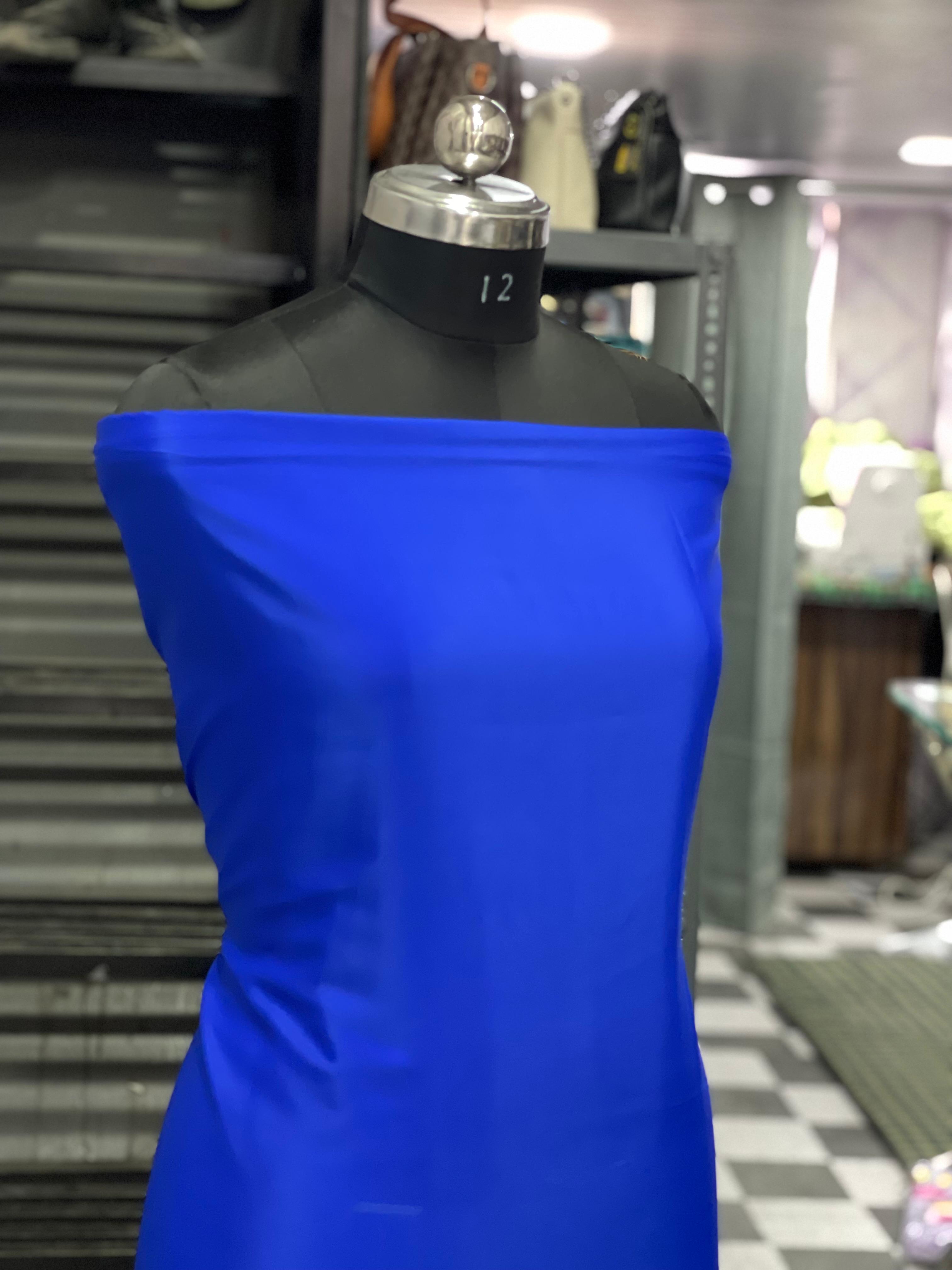 AC082 | Royal Blue Fabric | Plain Fabric | Daily Bases | Casual | Office Wear