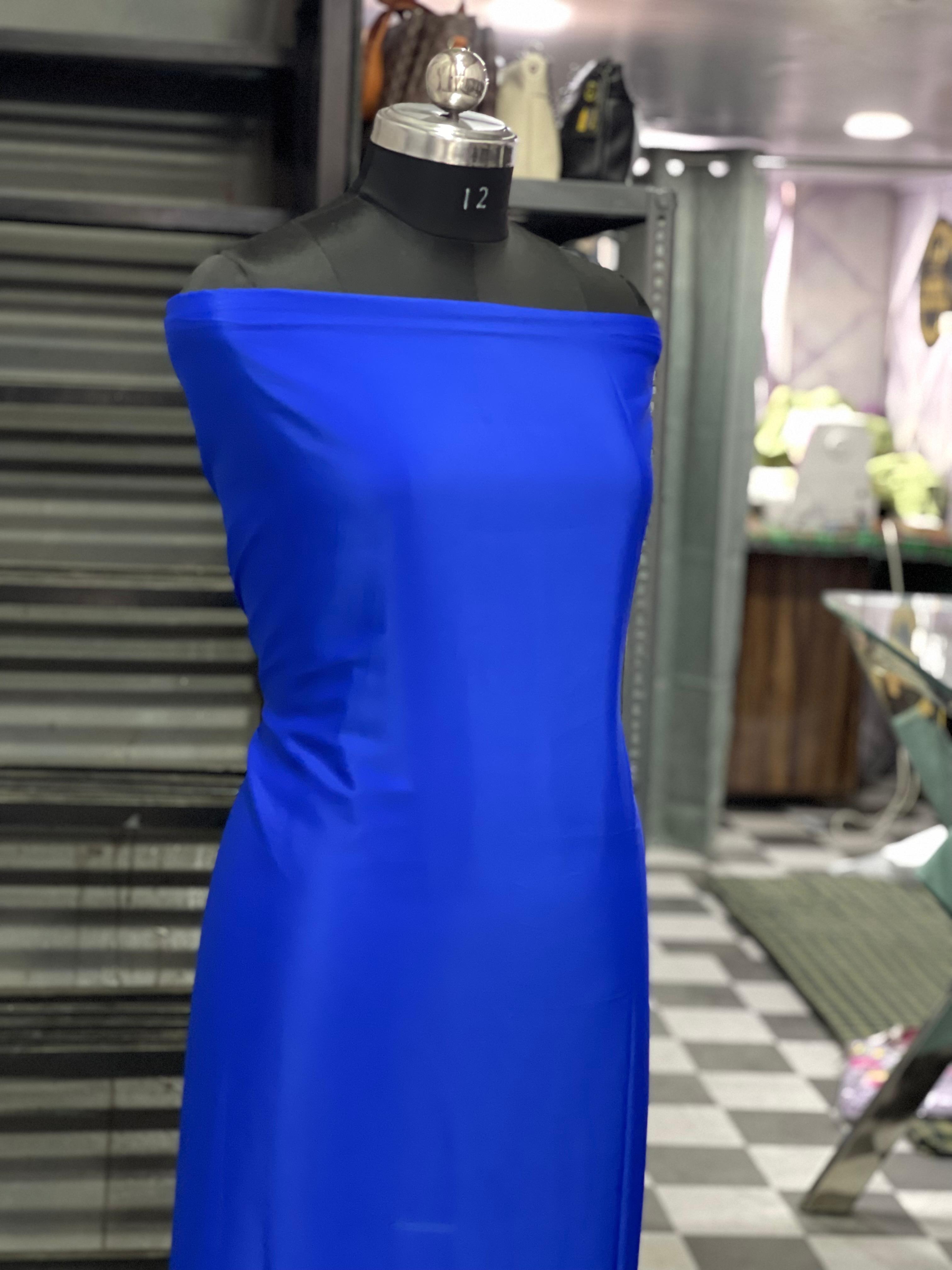 AC082 | Royal Blue Fabric | Plain Fabric | Daily Bases | Casual | Office Wear