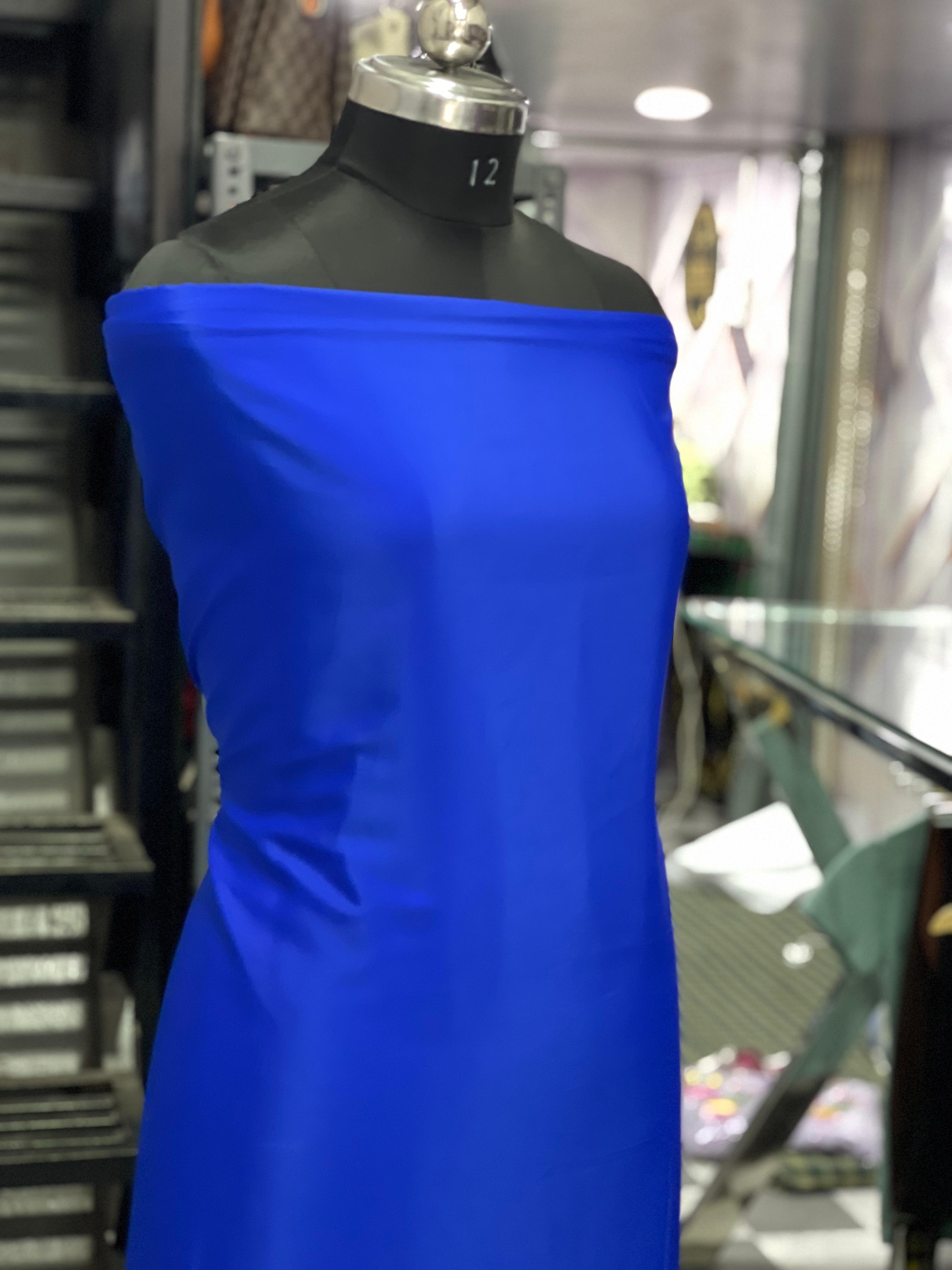 AC082 | Royal Blue Fabric | Plain Fabric | Daily Bases | Casual | Office Wear