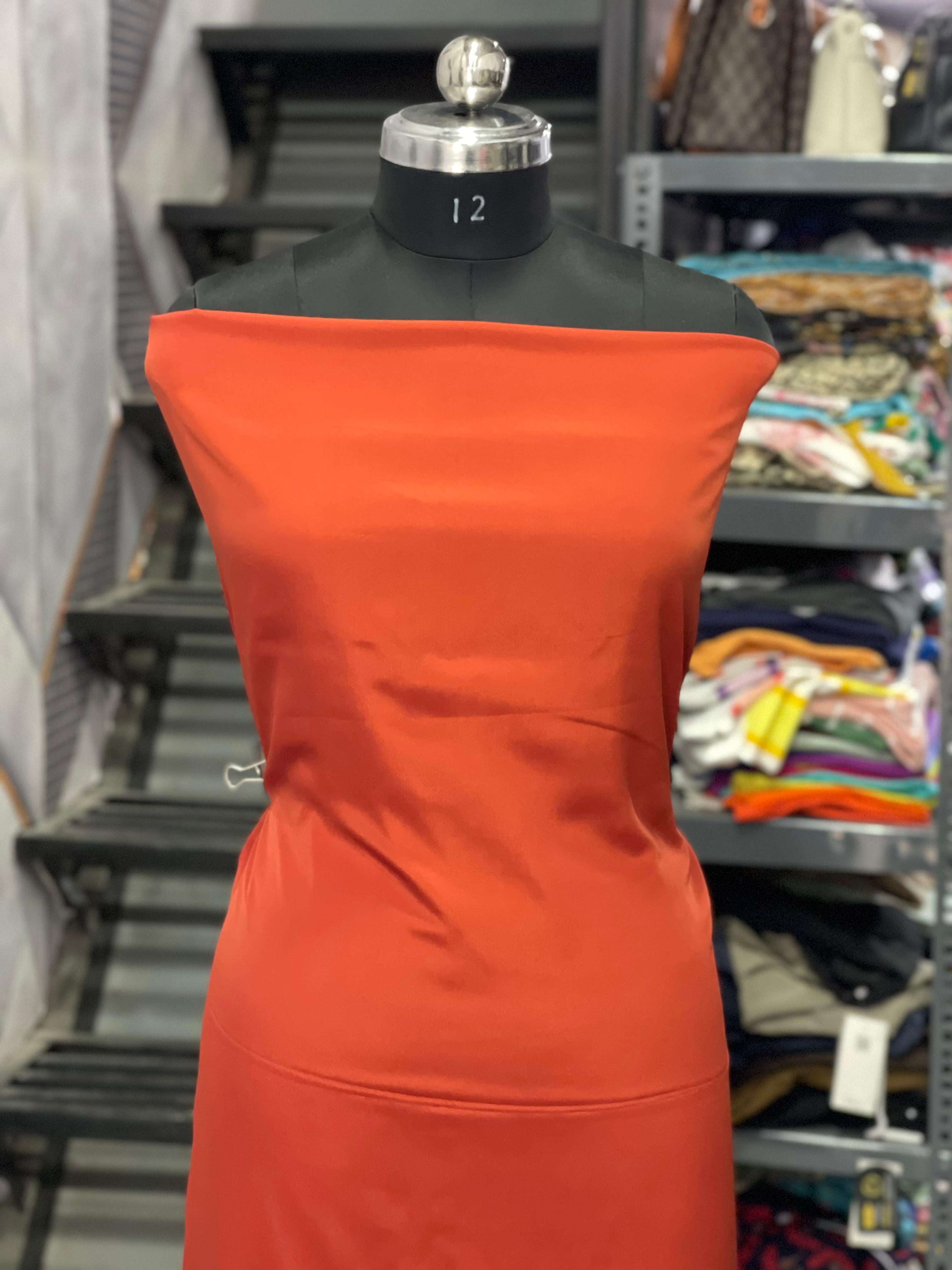 AC079 | Orange Fabric | Creape Shade | Jaggo | Ring Ceremony | Daily Bases