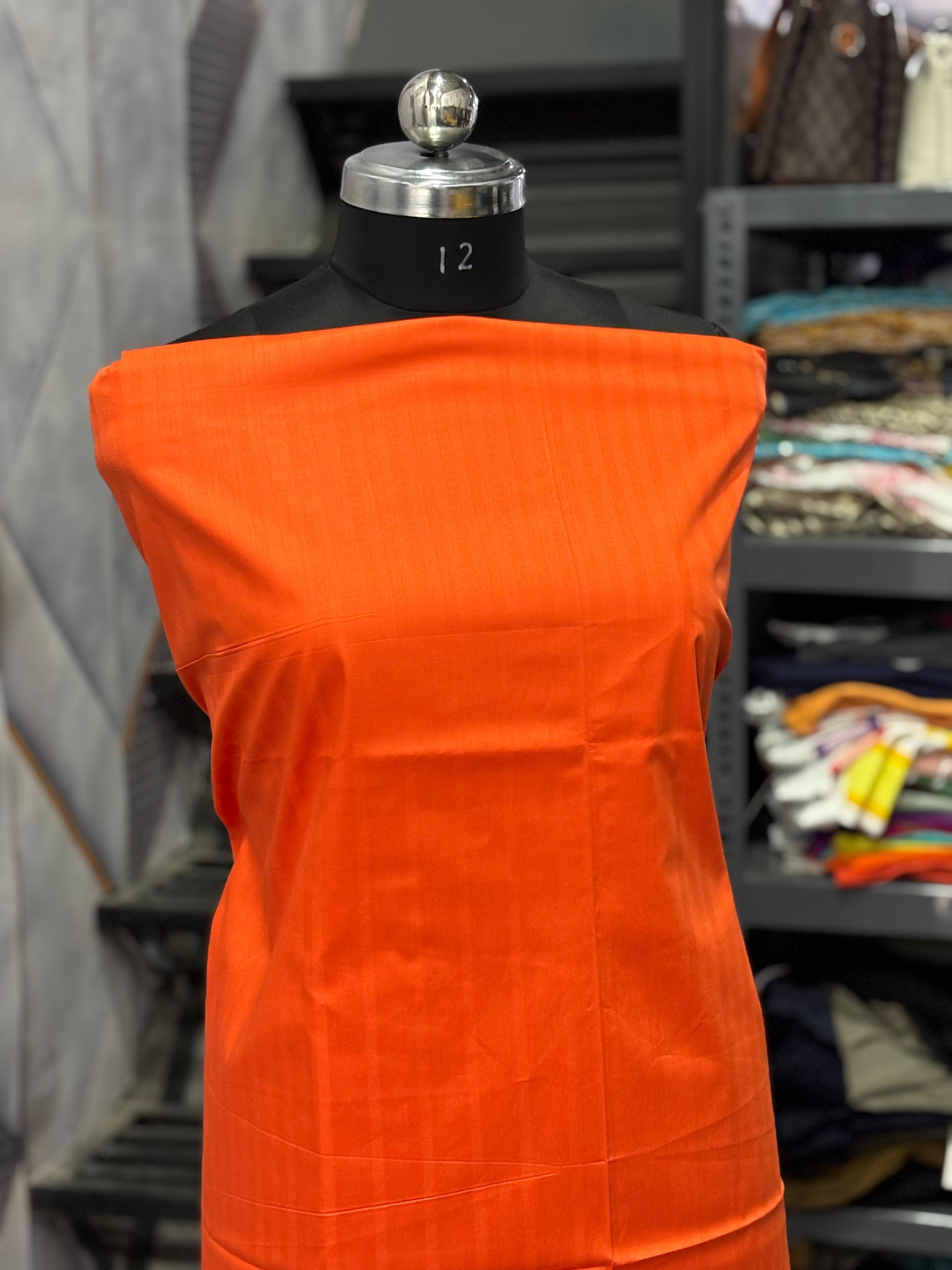 AC079 | Orange Fabric | Creape Shade | Jaggo | Ring Ceremony | Daily Bases