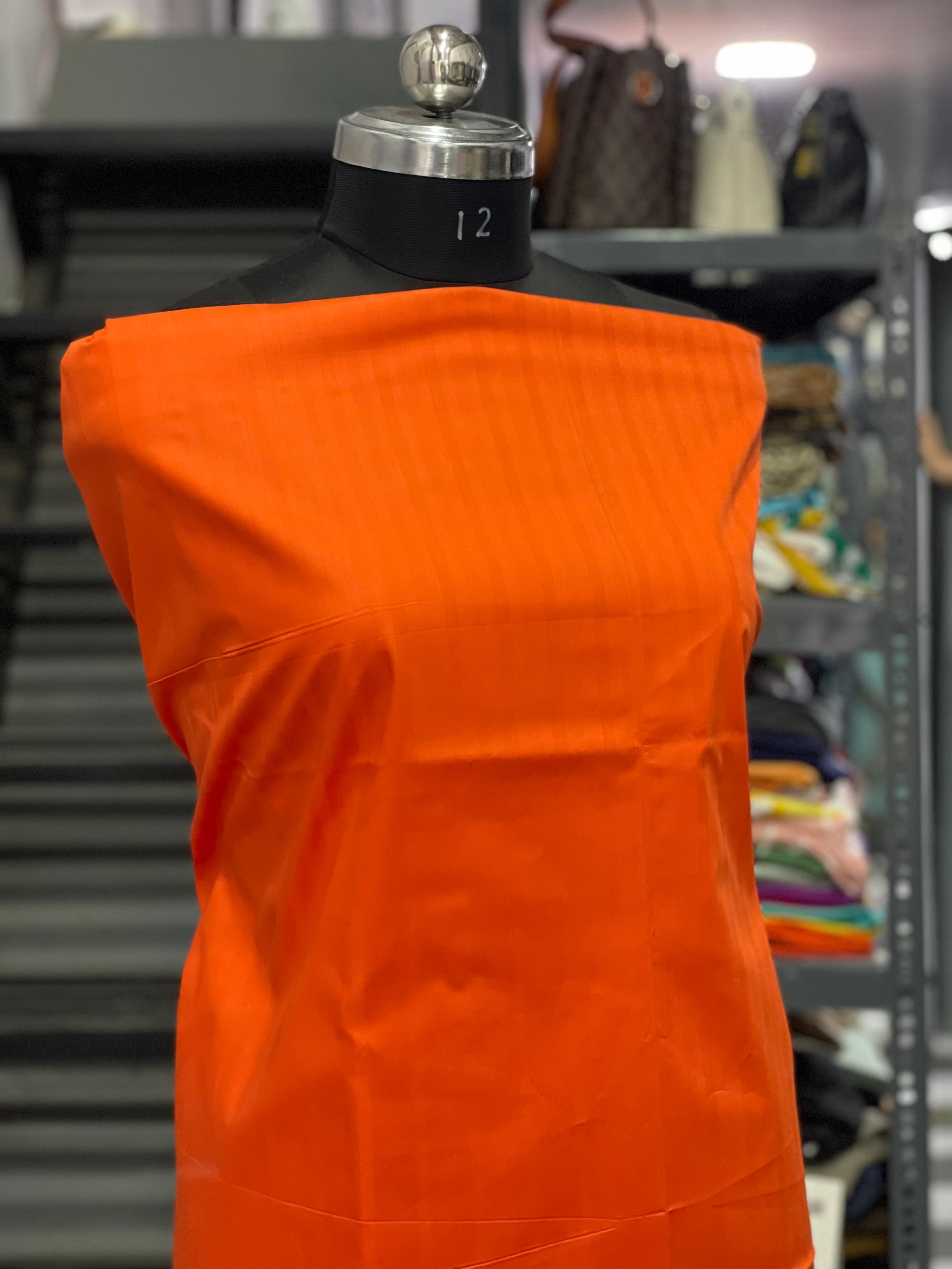 AC079 | Orange Fabric | Creape Shade | Jaggo | Ring Ceremony | Daily Bases