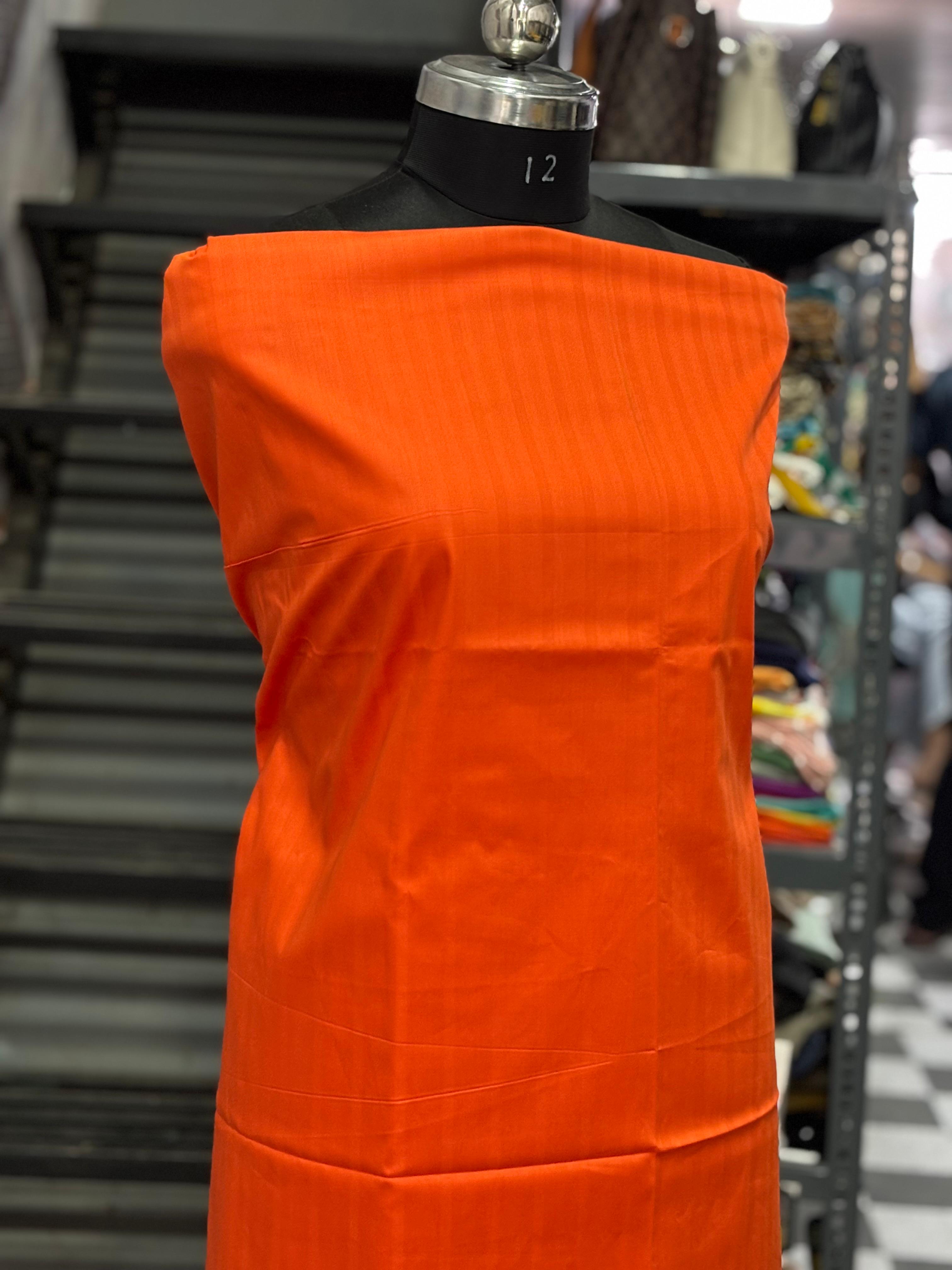 AC079 | Orange Fabric | Creape Shade | Jaggo | Ring Ceremony | Daily Bases