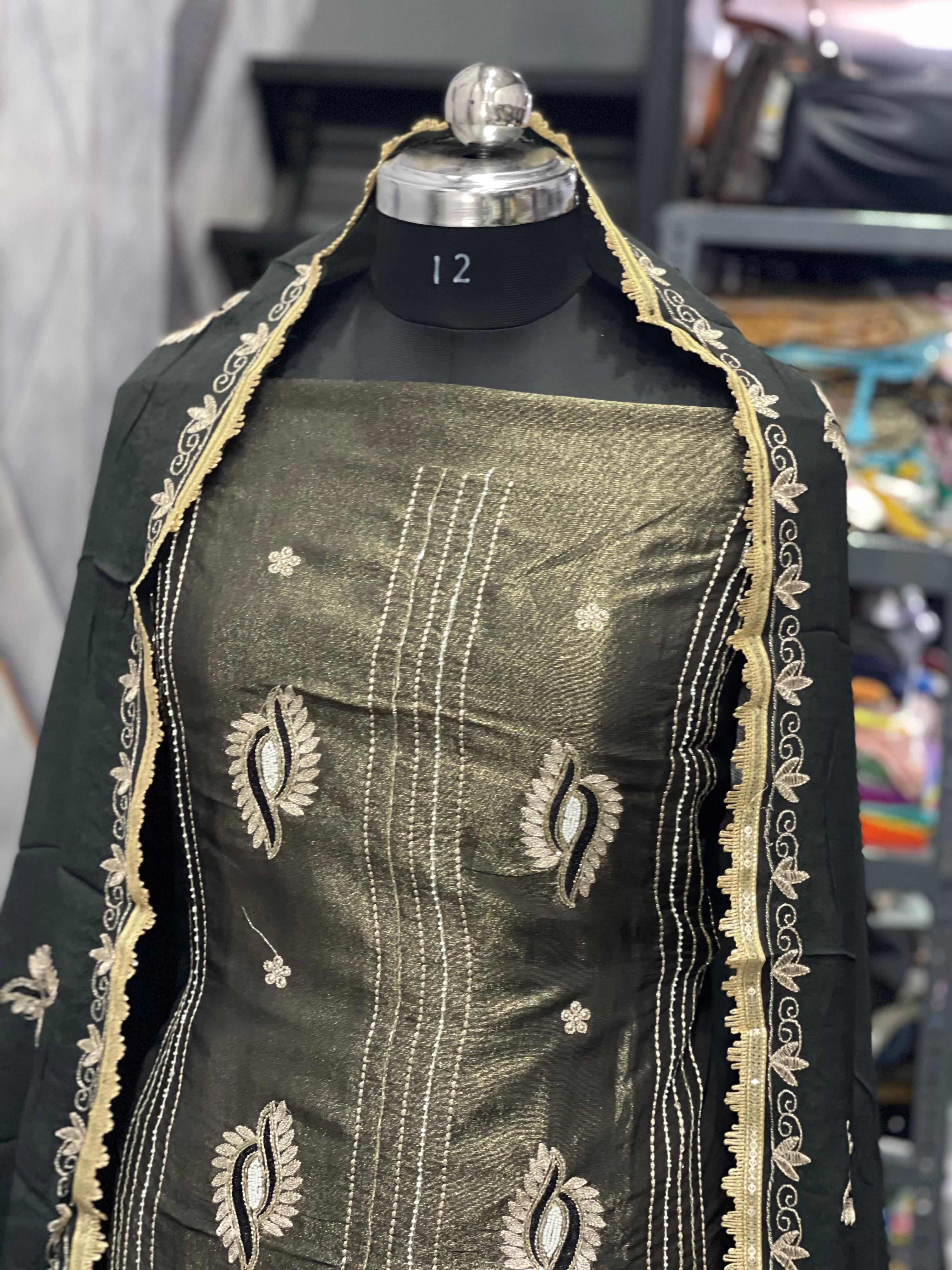  AC108 | Black Suit  | Shimmer Suit | Chanon Duppatta | Jaggo | Ring Cermony | Festivel 
