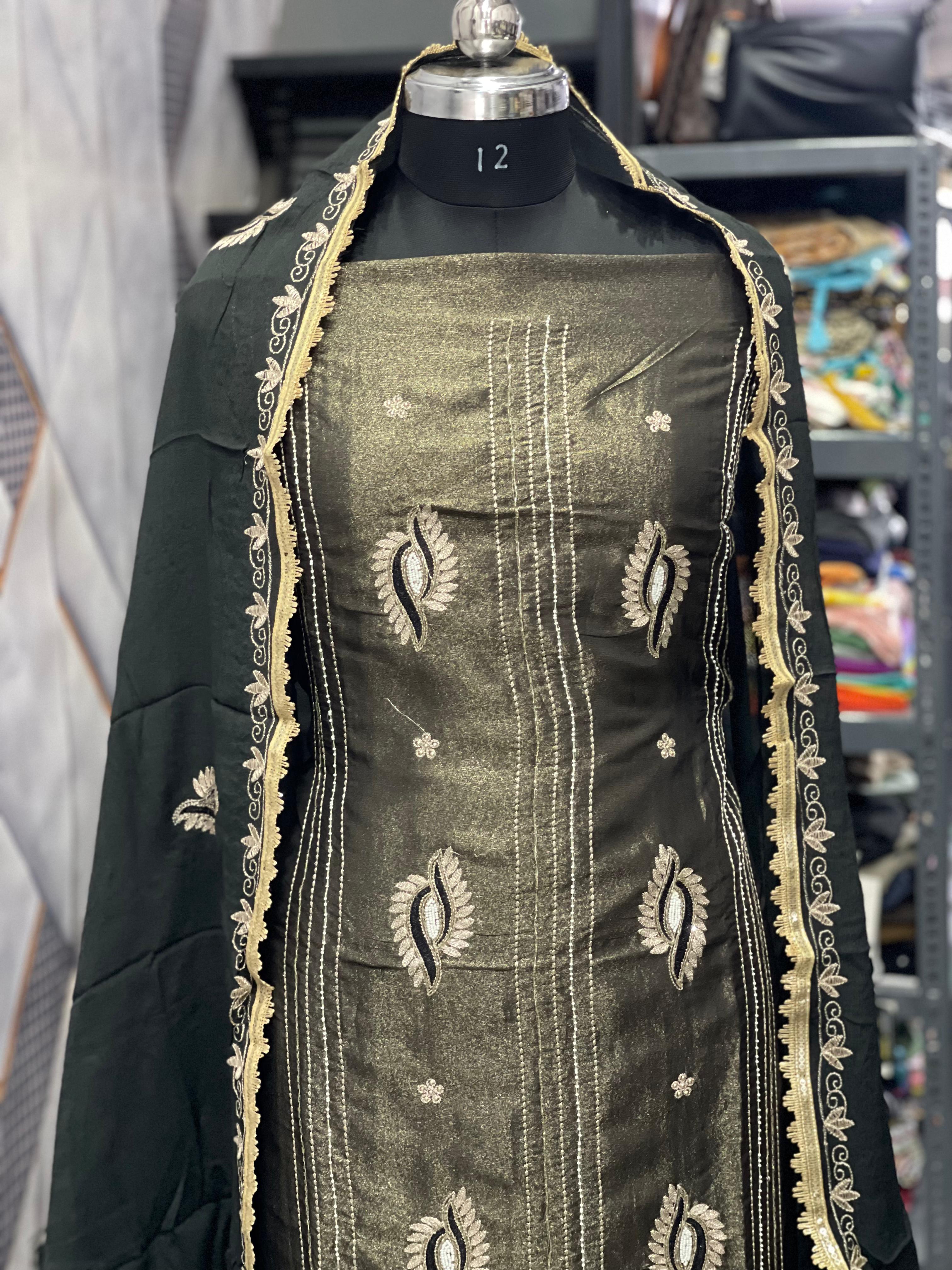  AC108 | Black Suit  | Shimmer Suit | Chanon Duppatta | Jaggo | Ring Cermony | Festivel 