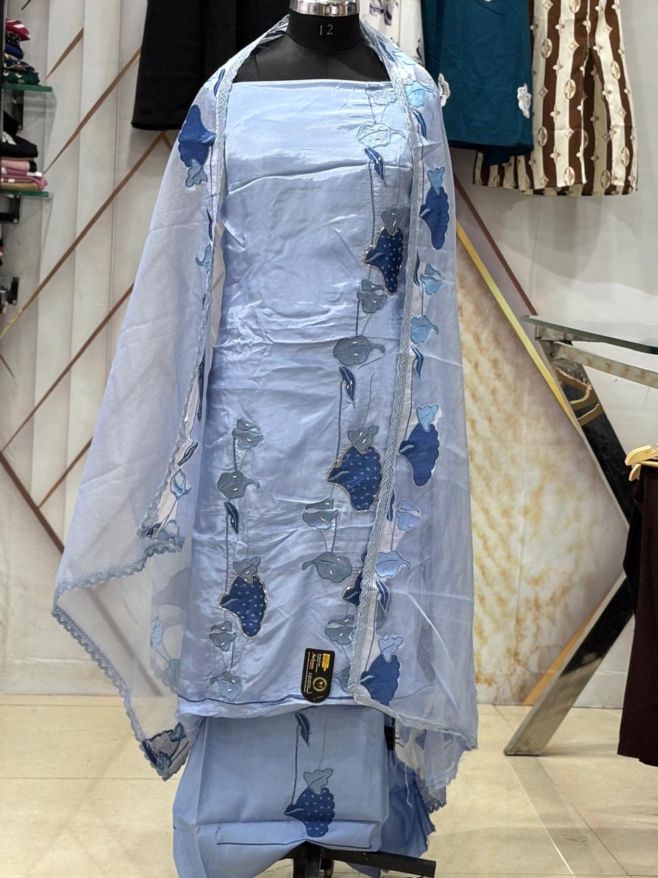 AC178 | Sky Blue Suit | Festivel Suit | Jaggo  | Office Wear | Casual Suit | Party Wear 