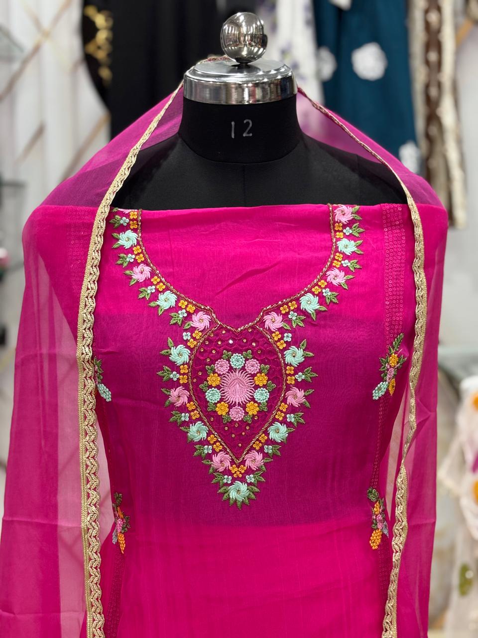 AC168 | Pink Salwar Suit | Festivel Suit | Jaggo  | Office Wear | Casual Suit | Party Wear 