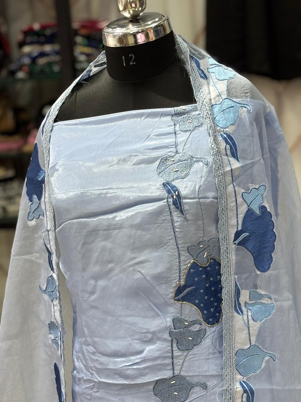AC178 | Sky Blue Suit | Festivel Suit | Jaggo  | Office Wear | Casual Suit | Party Wear 