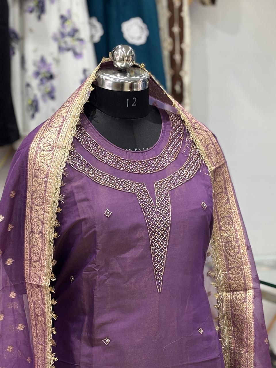 AC176 | Purple Salwar Suit | Festivel Suit | Jaggo  | Office Wear | Casual Suit | Party Wear 