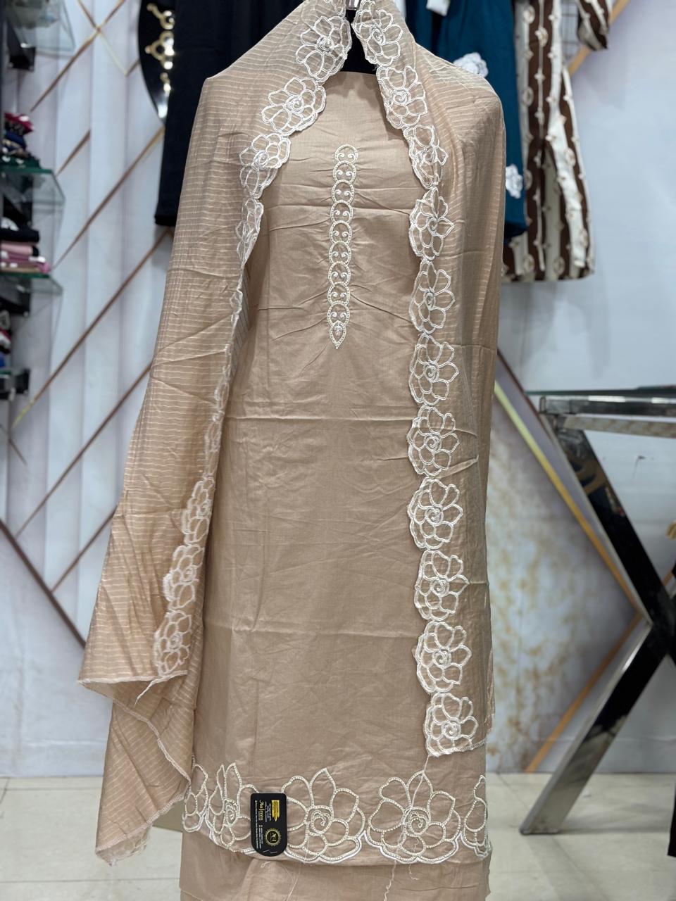 AC165 | Cotton Stuff |  Skin Color |  Festivel Suit | Jaggo  | Office Wear | Casual Suit 