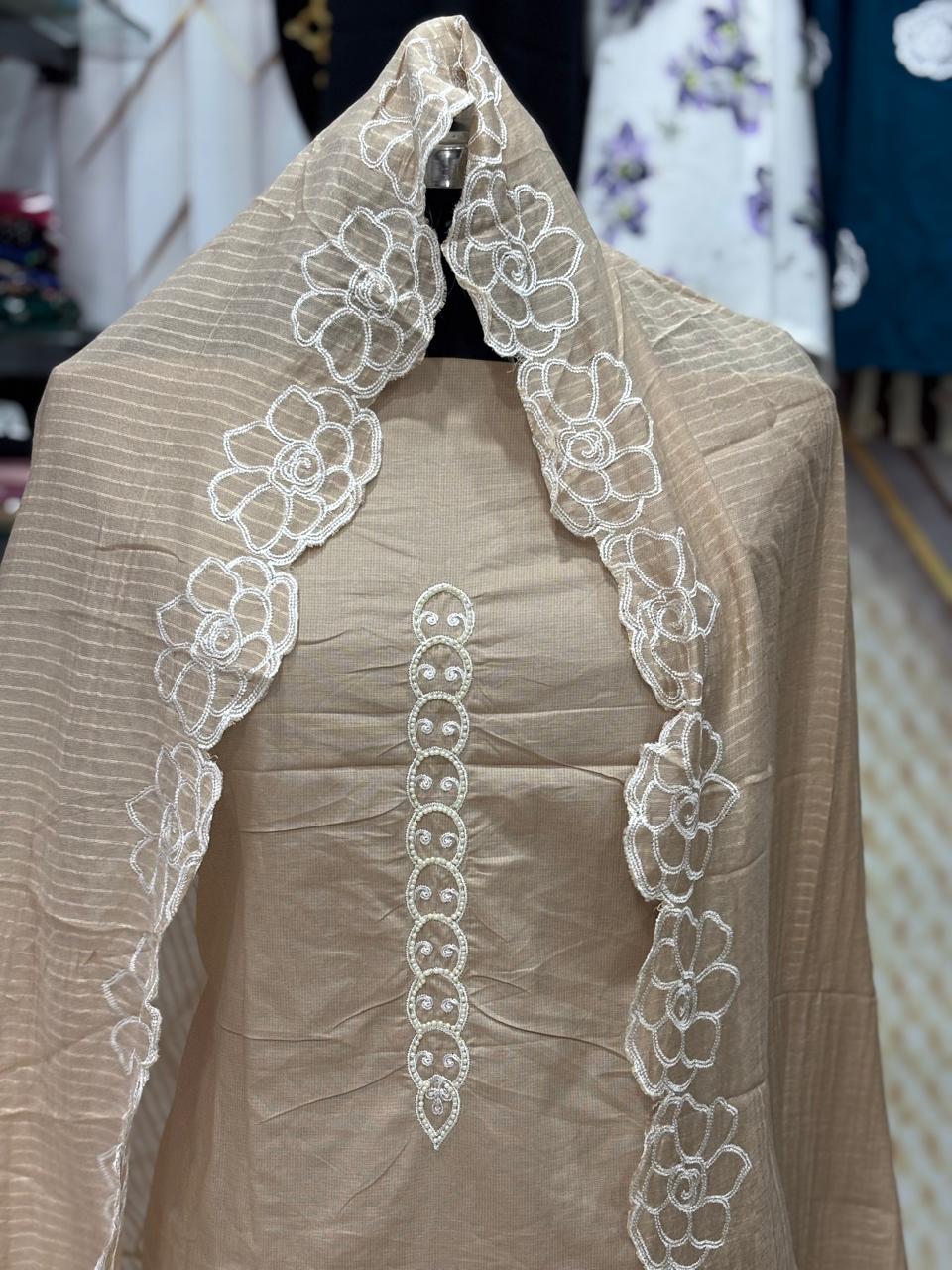 AC165 | Cotton Stuff |  Skin Color |  Festivel Suit | Jaggo  | Office Wear | Casual Suit 