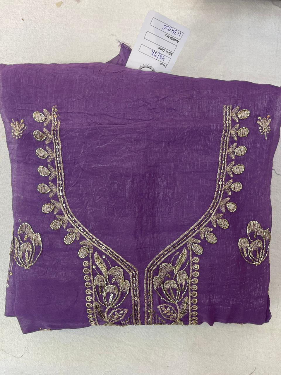 Embroidered Mustard Suit | Hand Wrok | Crush Stuff | Jaggo Wear | Party wear | Office Wear