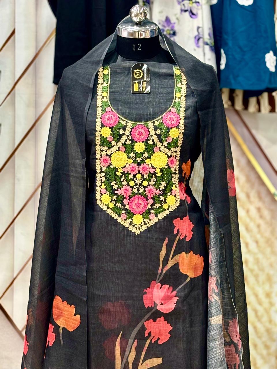 AC175 | Black Traditional Suit | Festivel Suit | Jaggo  | Office Wear | Casual Suit | Party Wear 
