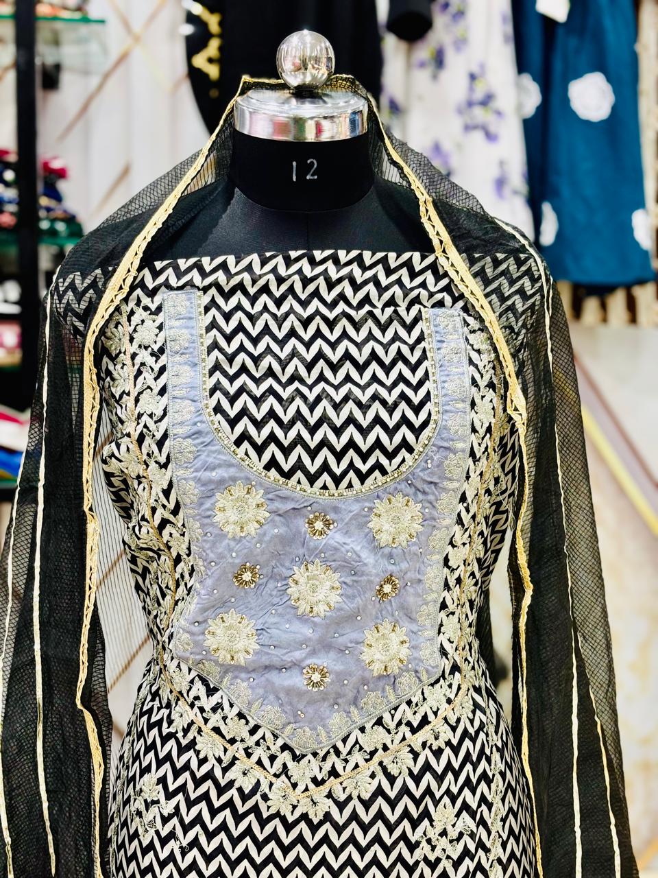 AC171 | Black and Silver Suit | Festivel Suit | Jaggo  | Office Wear | Casual Suit | Party Wear 