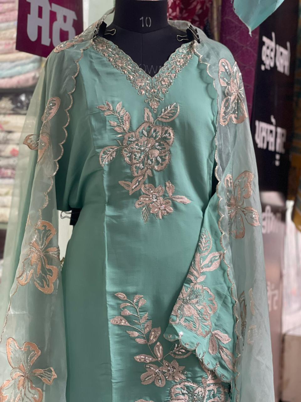 AC161 | Ferozi Suit || Festivel Suit | Jaggo  | Office Wear | Casual Suit | Party Wear 