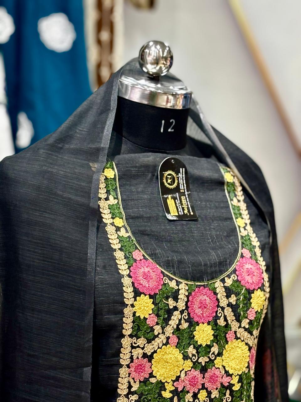 AC175 | Black Traditional Suit | Festivel Suit | Jaggo  | Office Wear | Casual Suit | Party Wear 