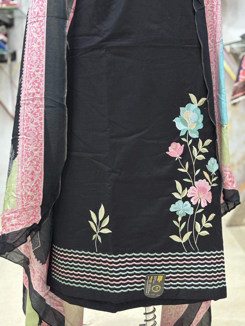 AC184 |  Black Suit with Dupatta | Festivel Suit | Jaggo  | Office Wear | Casual Suit | Party Wear 
