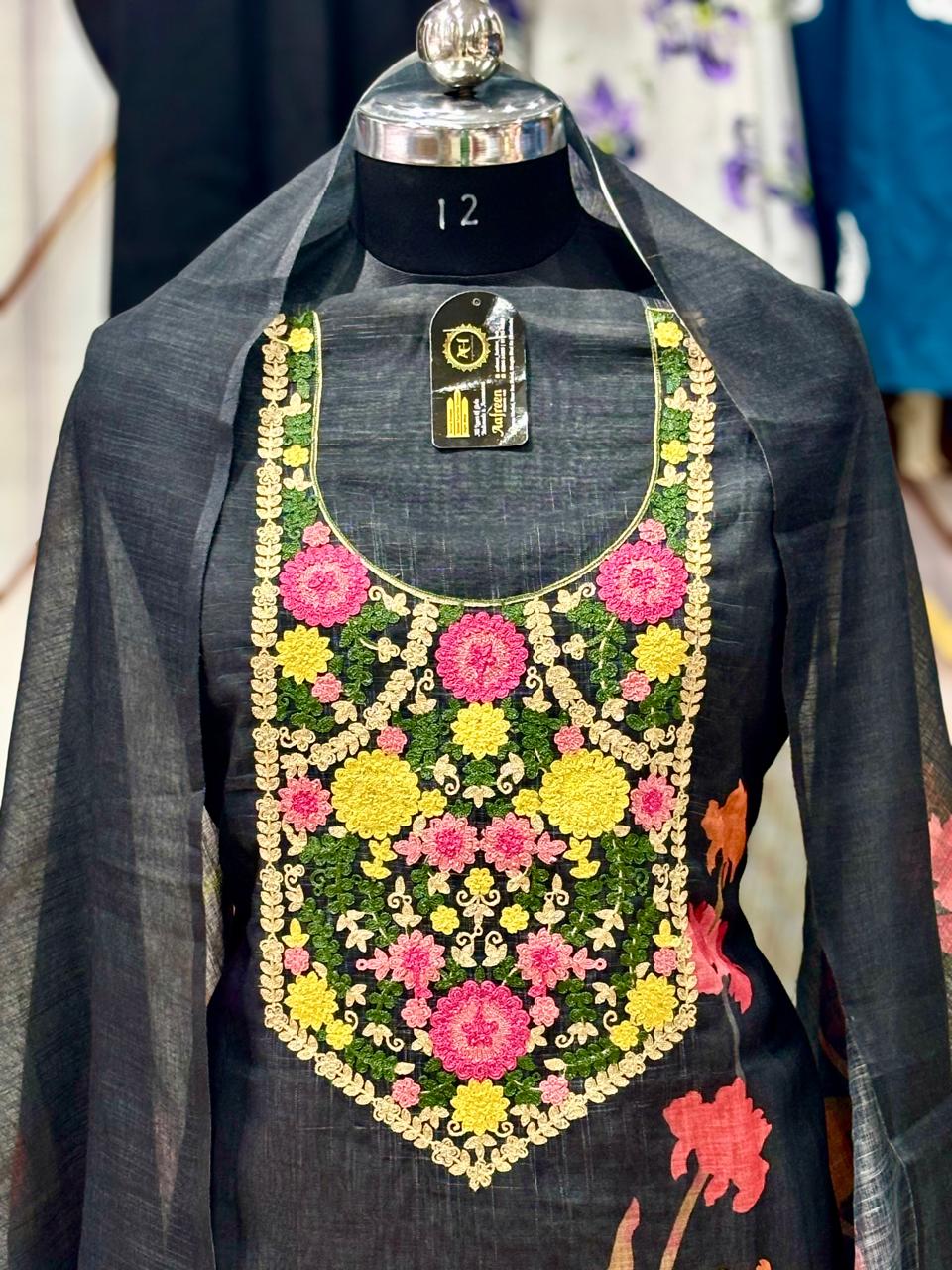 AC175 | Black Traditional Suit | Festivel Suit | Jaggo  | Office Wear | Casual Suit | Party Wear 