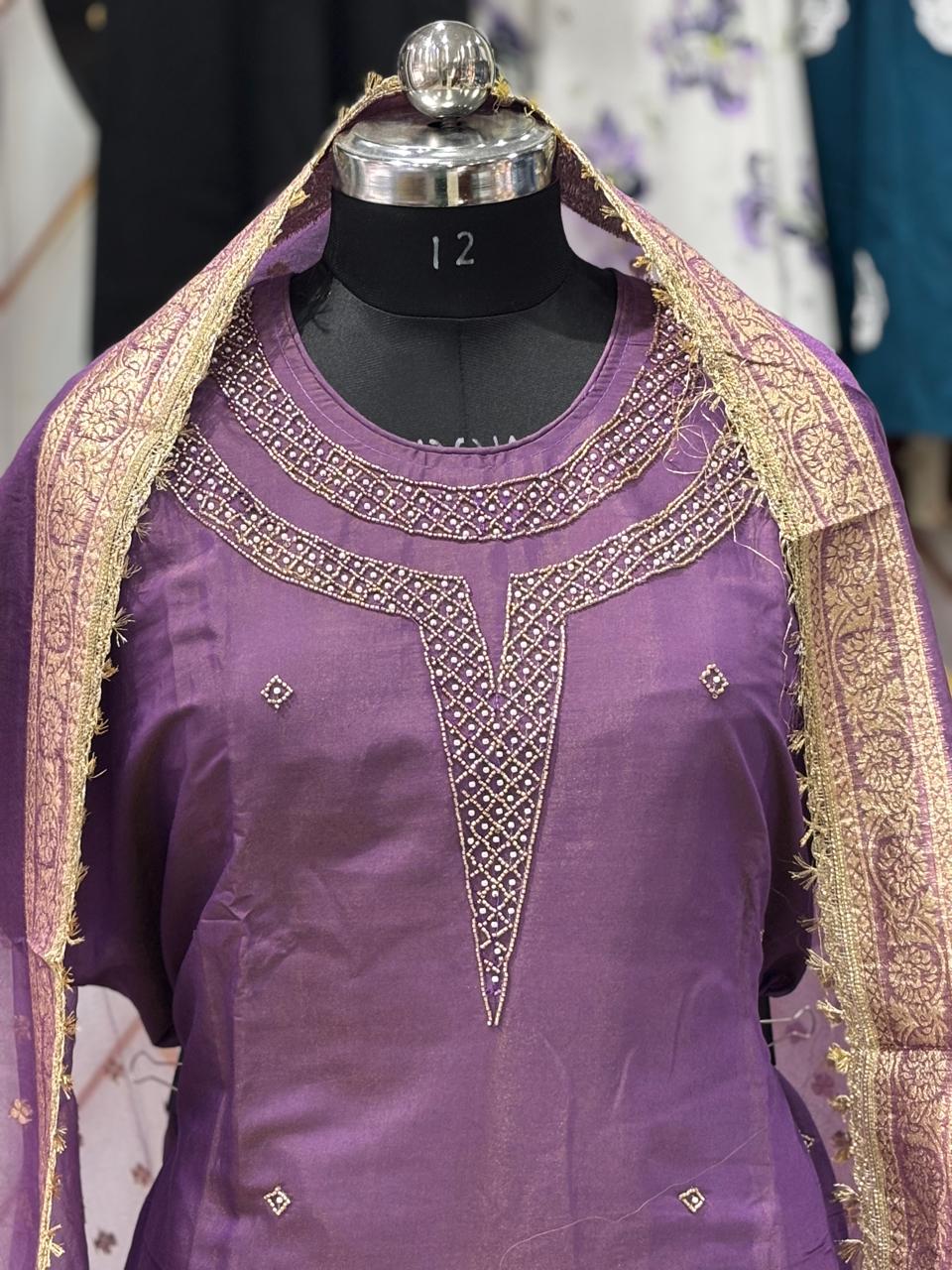 AC176 | Purple Salwar Suit | Festivel Suit | Jaggo  | Office Wear | Casual Suit | Party Wear 