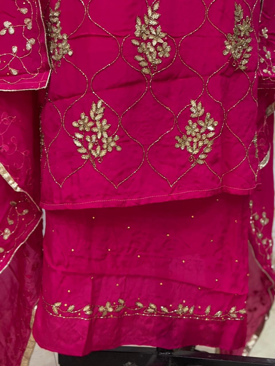 AC211 || Pink Shade | Hand Work | Creape Stuff | Jaggo Wear | Party Wear