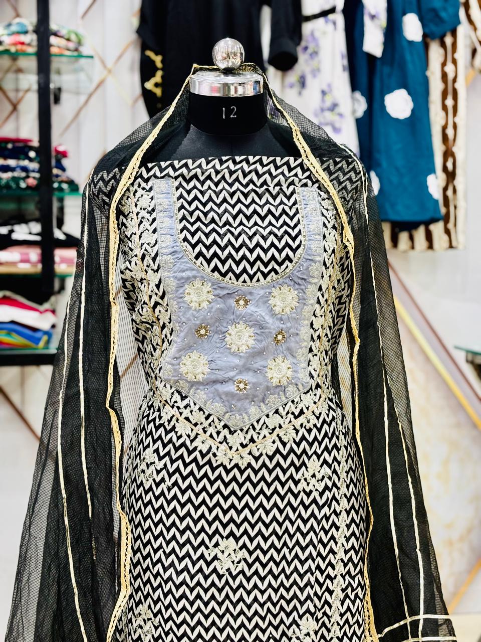 AC171 | Black and Silver Suit | Festivel Suit | Jaggo  | Office Wear | Casual Suit | Party Wear 