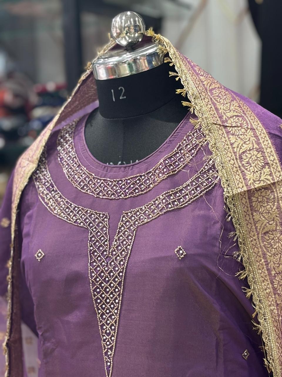 AC176 | Purple Salwar Suit | Festivel Suit | Jaggo  | Office Wear | Casual Suit | Party Wear 