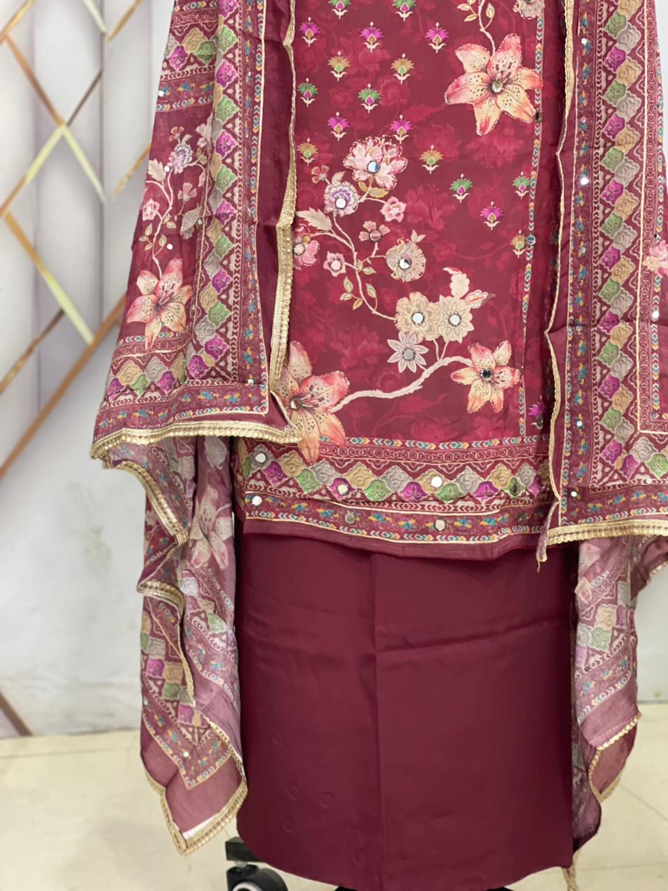 Arebiyan Silk | Printed Suit | Printed Duppatta | New Artical