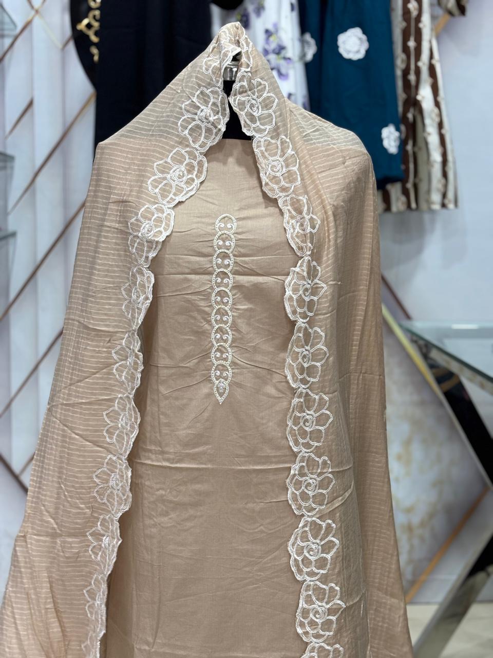 AC165 | Cotton Stuff |  Skin Color |  Festivel Suit | Jaggo  | Office Wear | Casual Suit 