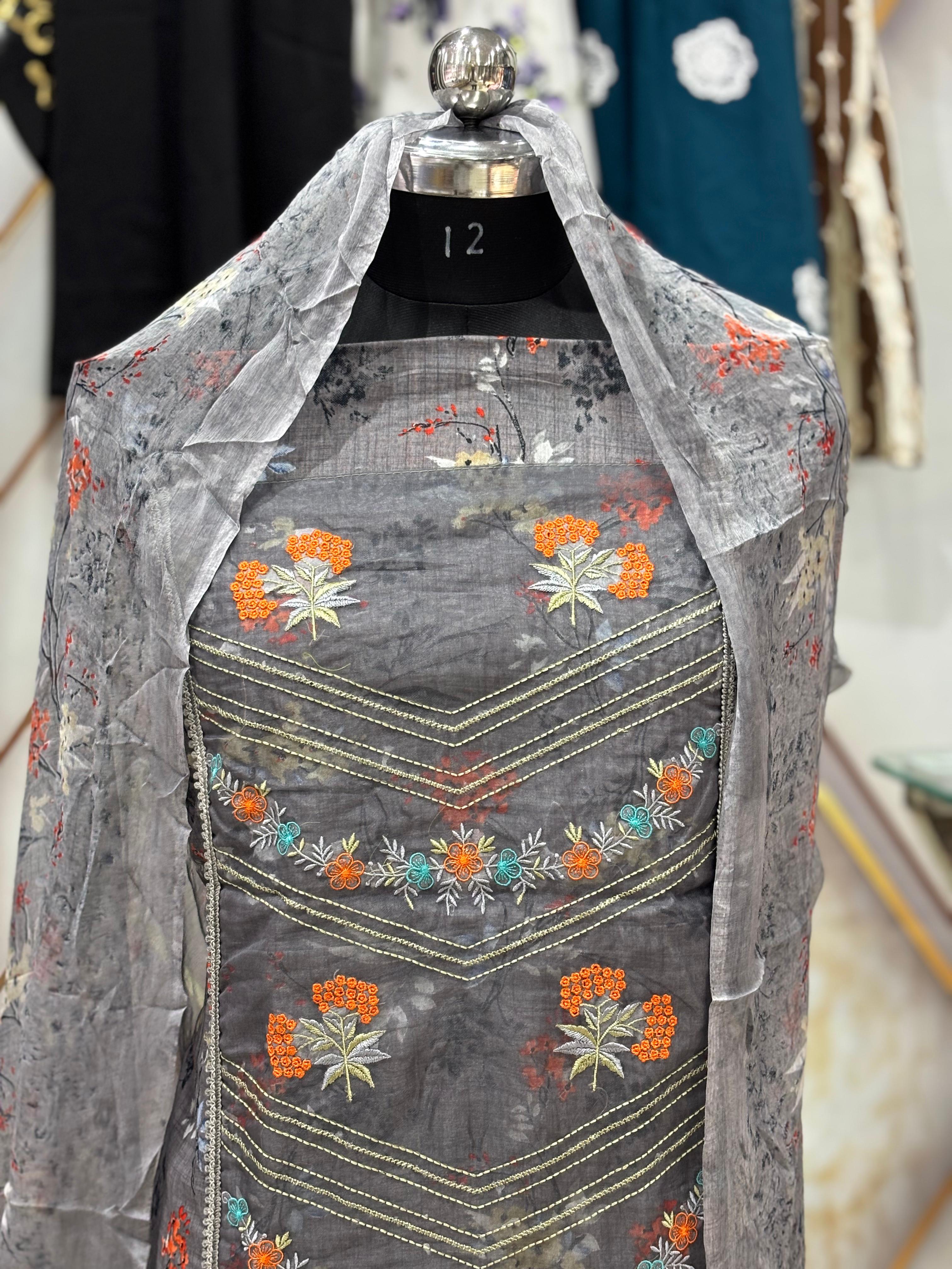 AC172 | Cotton Stuff | Grey Suit | Festivel Suit | Jaggo  | Office Wear | Casual Suit | Party Wear 