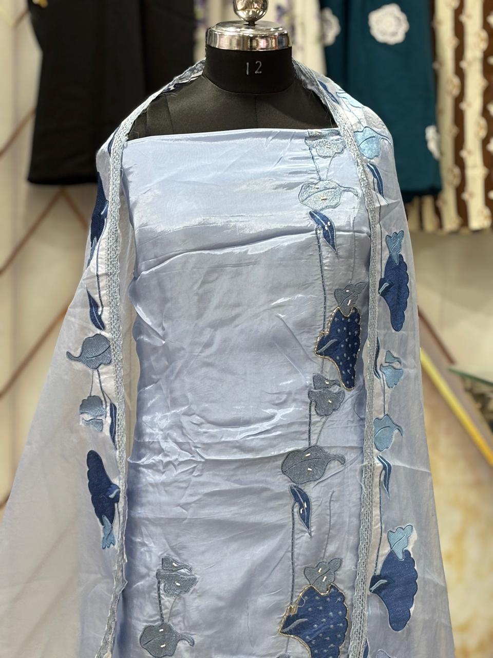 AC178 | Sky Blue Suit | Festivel Suit | Jaggo  | Office Wear | Casual Suit | Party Wear 