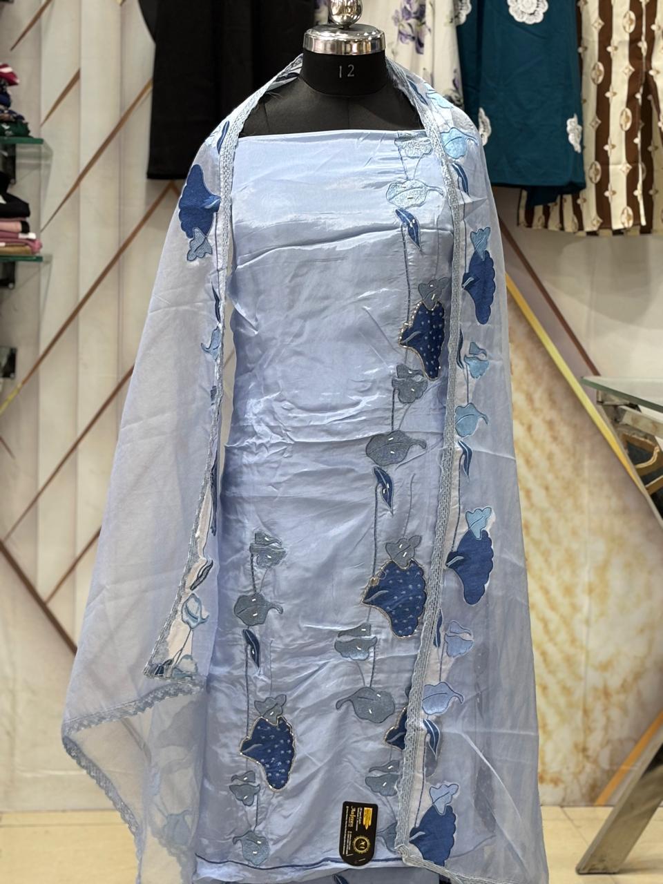 AC178 | Sky Blue Suit | Festivel Suit | Jaggo  | Office Wear | Casual Suit | Party Wear 