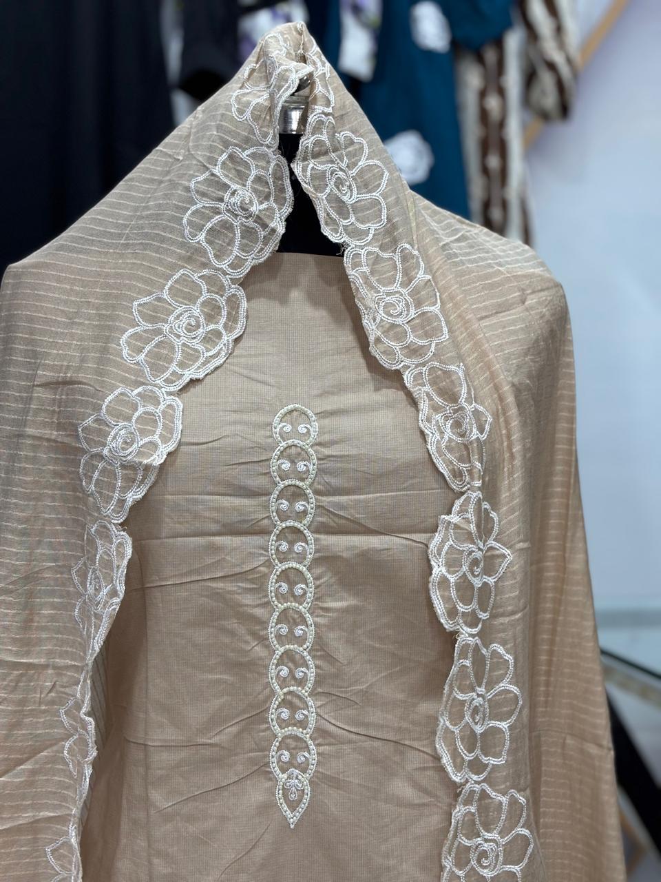 AC165 | Cotton Stuff |  Skin Color |  Festivel Suit | Jaggo  | Office Wear | Casual Suit 