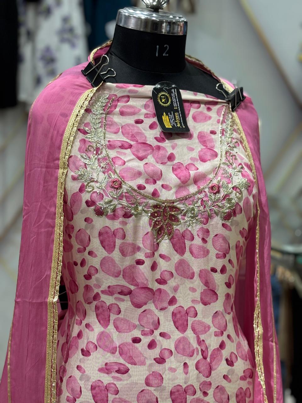 AC157  |  Pink Suit | Festivel Suit | Jaggo  | Office Wear | Casual Suit | Party Wear 