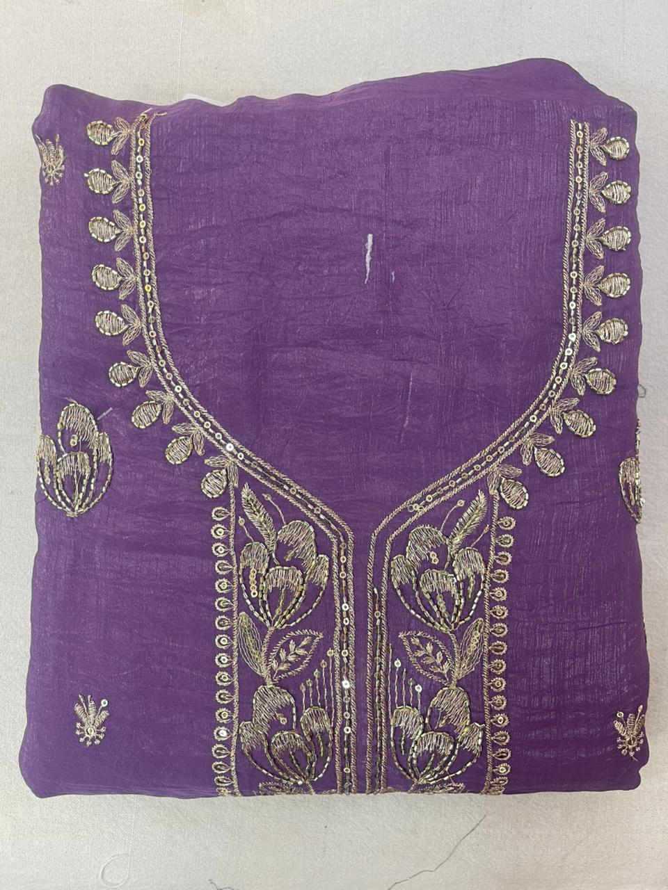 Embroidered Mustard Suit | Hand Wrok | Crush Stuff | Jaggo Wear | Party wear | Office Wear