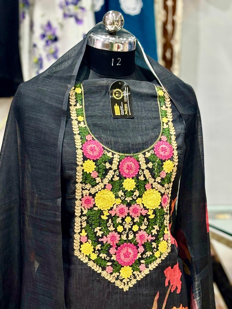 AC175 | Black Traditional Suit | Festivel Suit | Jaggo  | Office Wear | Casual Suit | Party Wear 