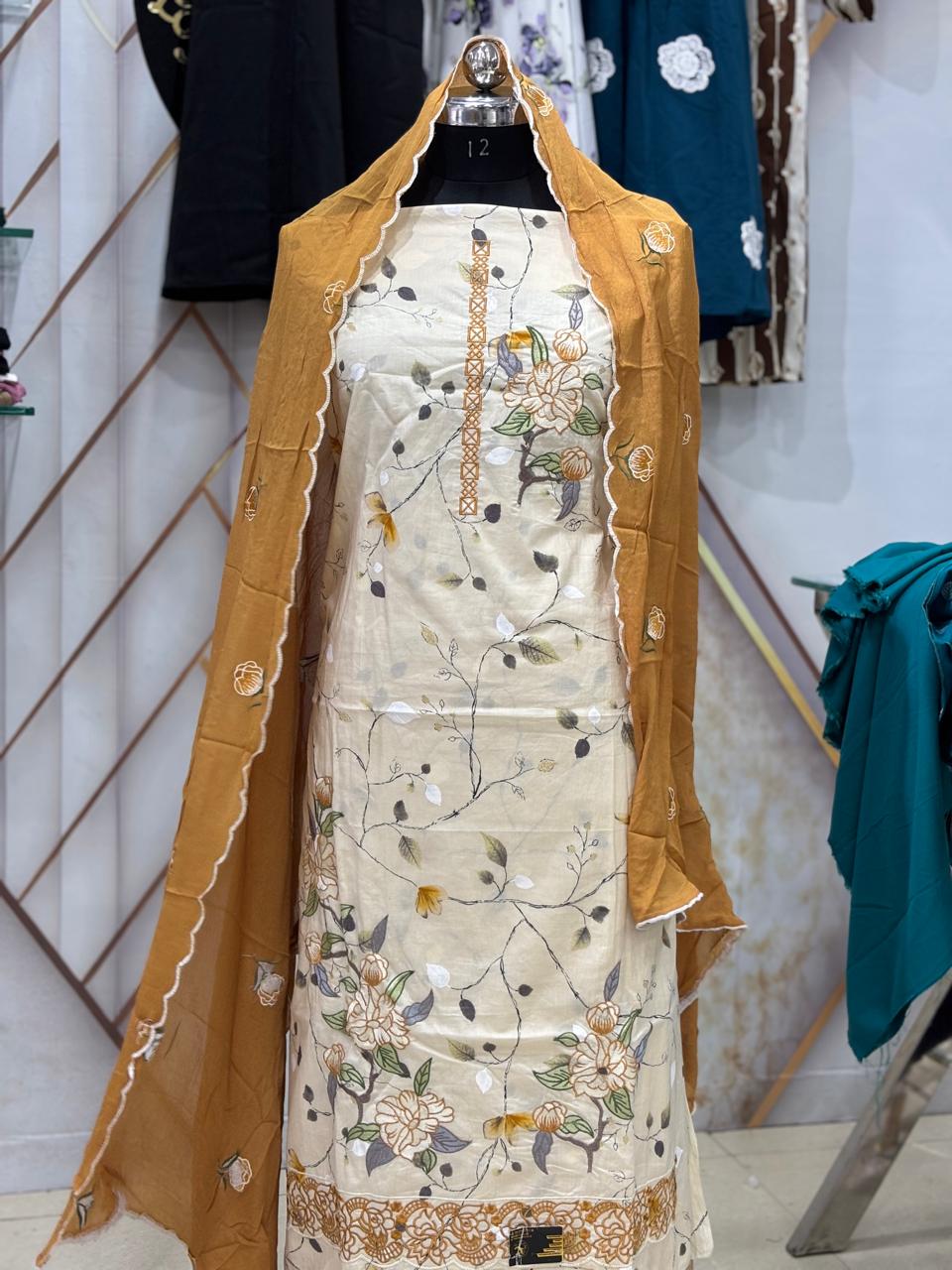 AC163 |  Off White Suit | Festivel Suit | Jaggo  | Office Wear | Casual Wear