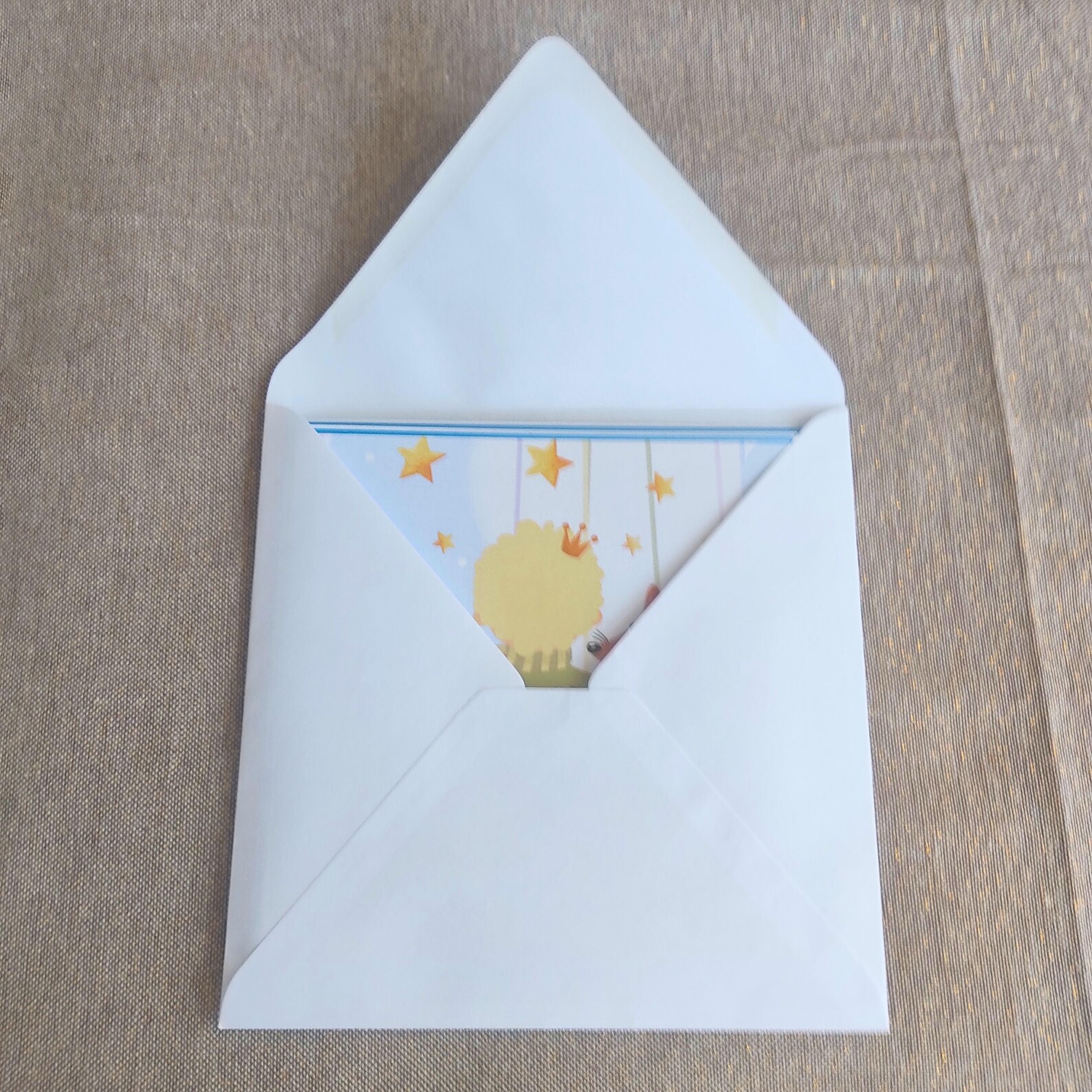 Carte Petit Prince et renard personnalisée 