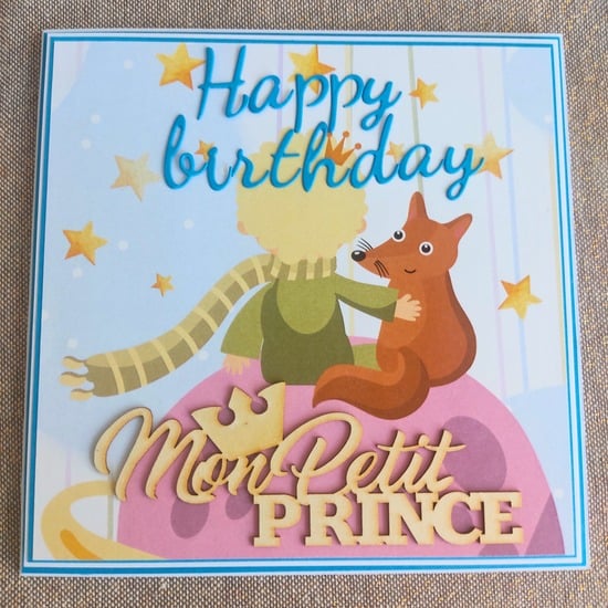 Carte Petit Prince et renard personnalisée 