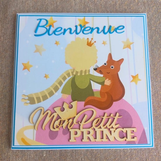 Carte Petit Prince et renard personnalisée 