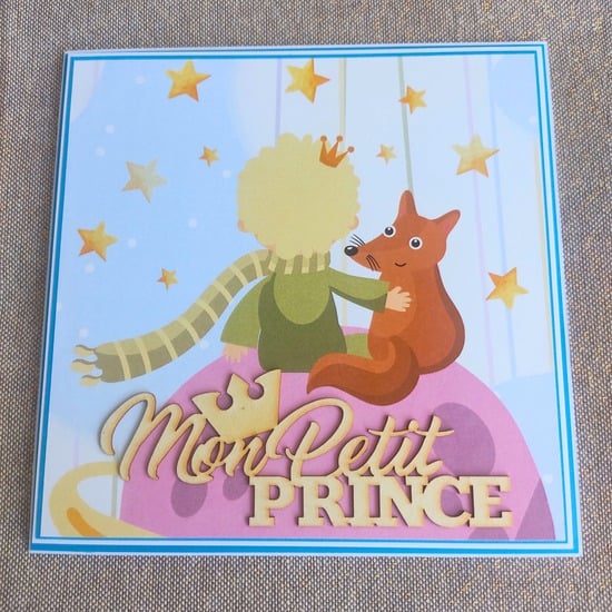 Carte Petit Prince et renard personnalisée 