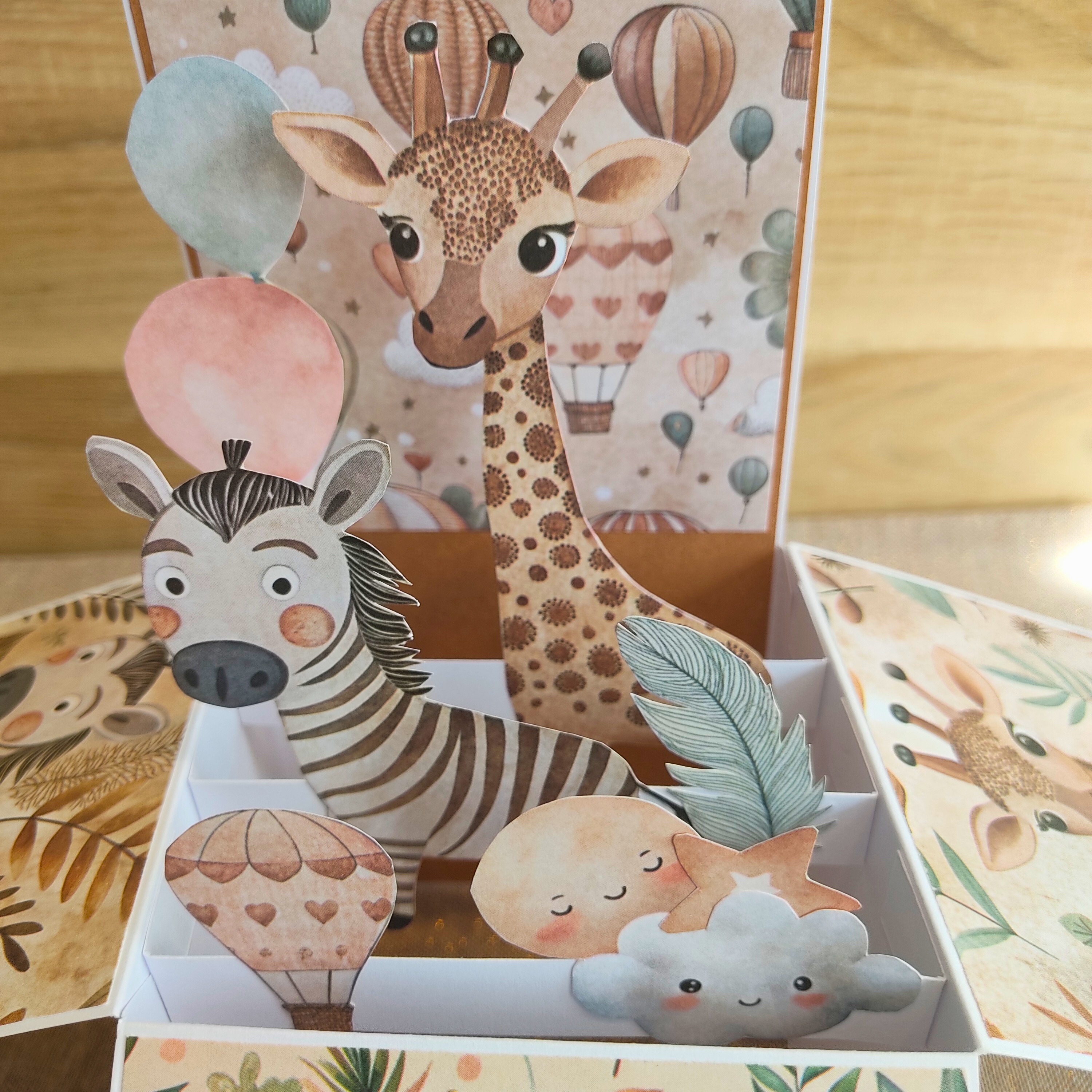 Carte d'Anniversaire Pop-Up "Animaux"