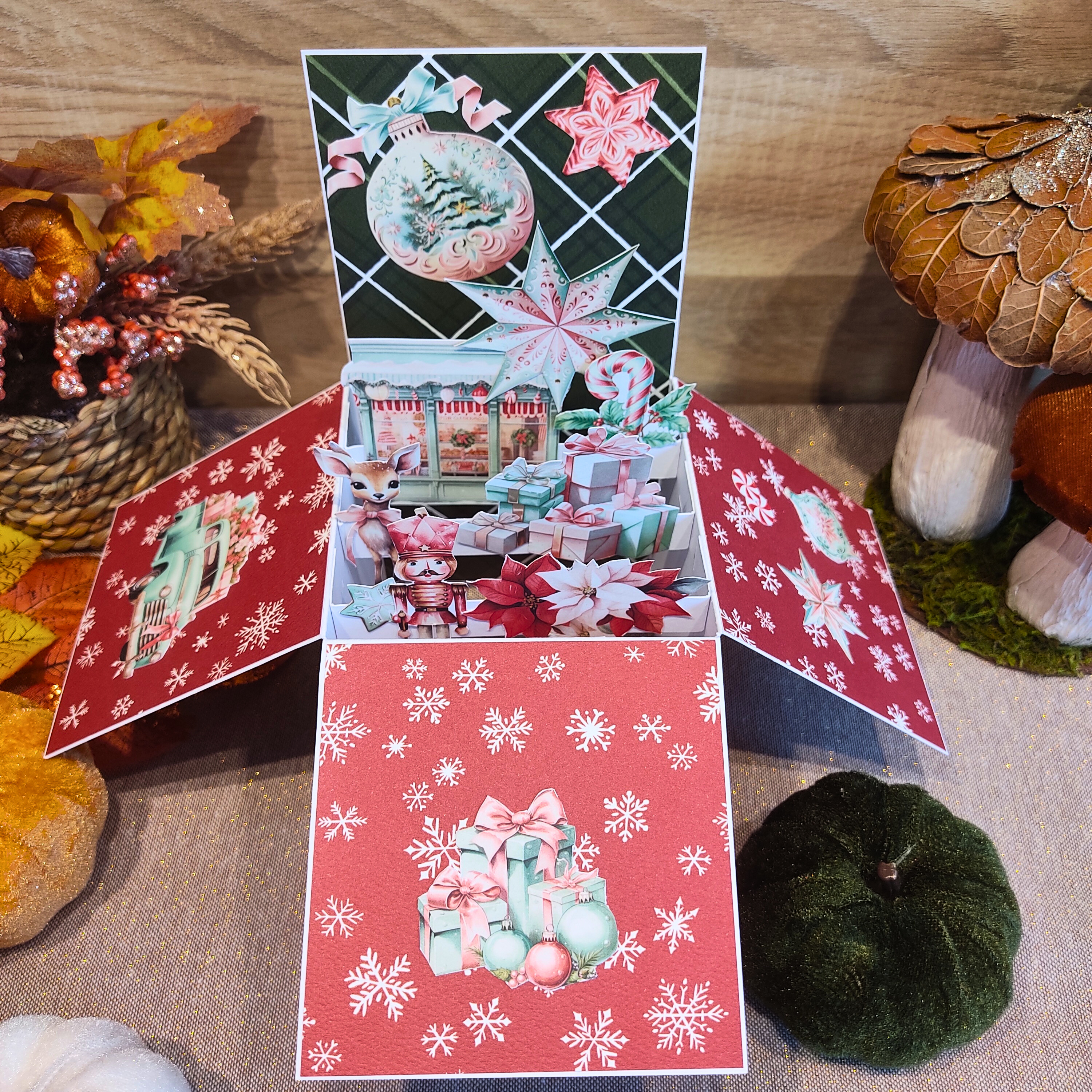 Carte de Voeux Pop-Up "Un Noël enchanté"